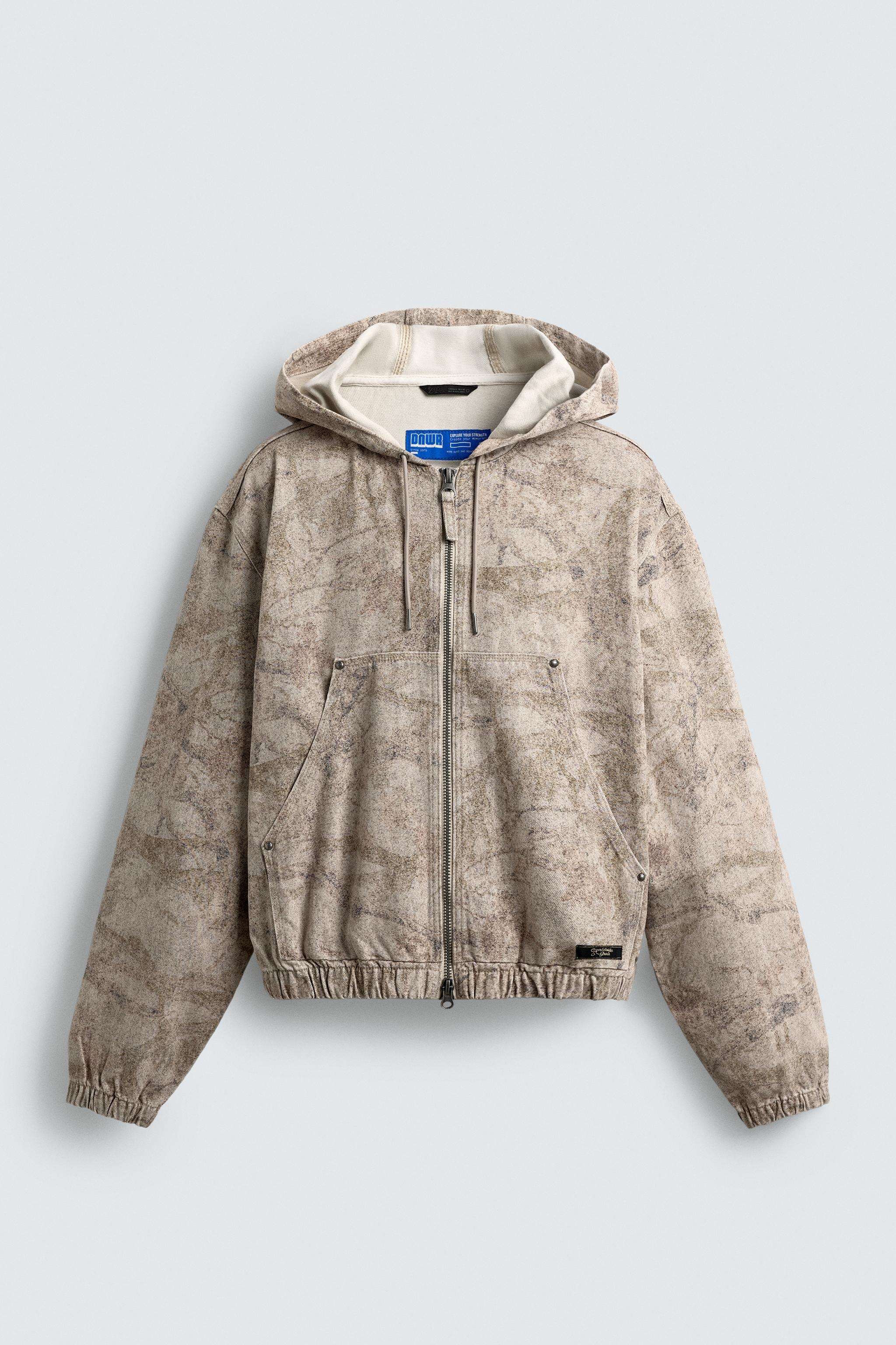 Patterned washed jacket