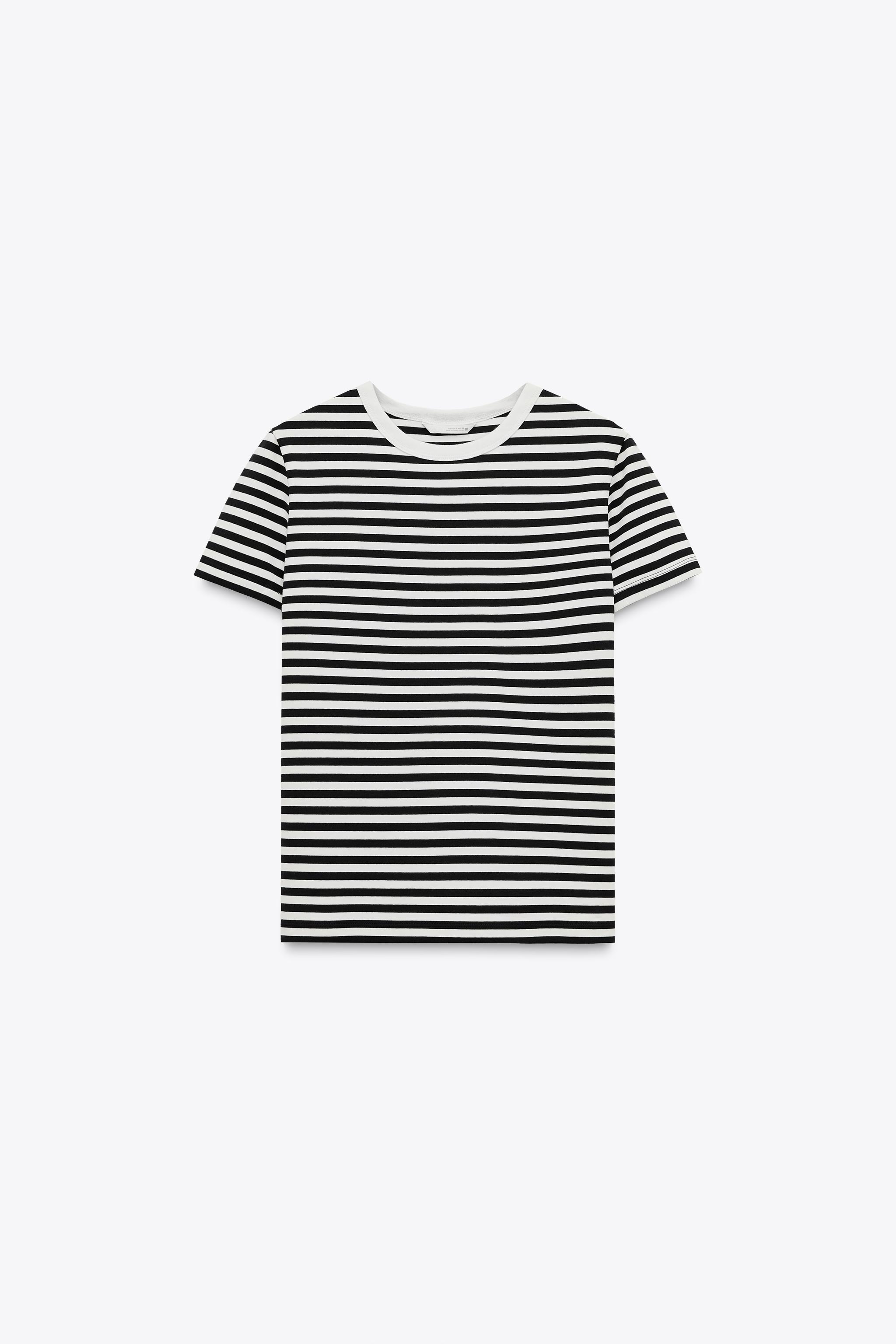 Striped interlock T-Shirt
