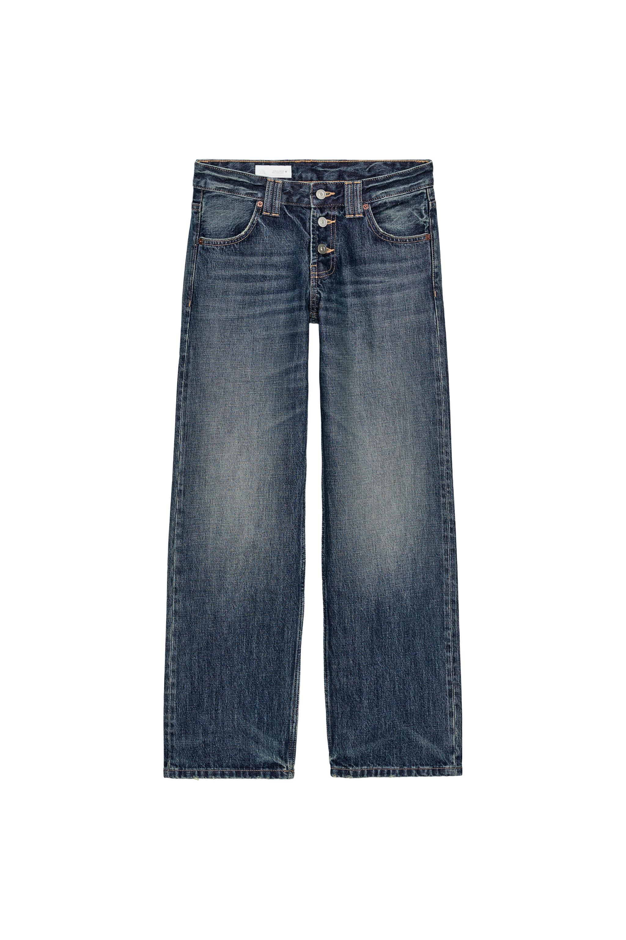 Straight low-rise jeans