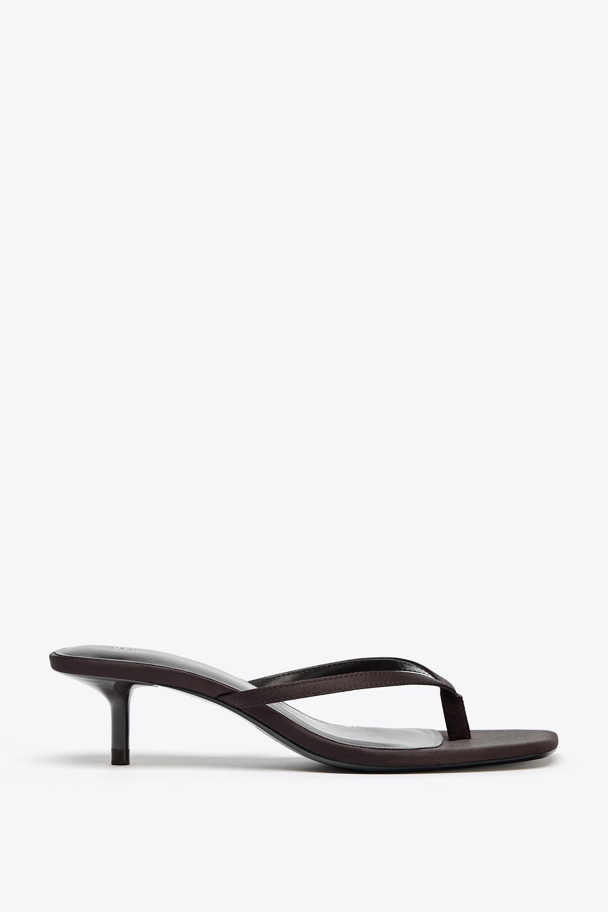 Satin kitten sandals