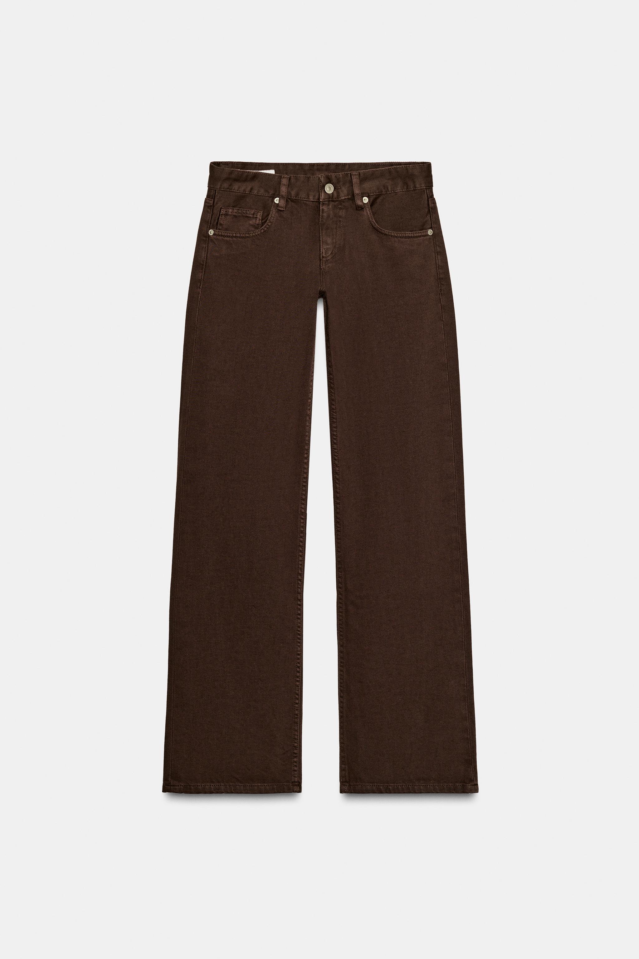 Wide leg low waist jeans