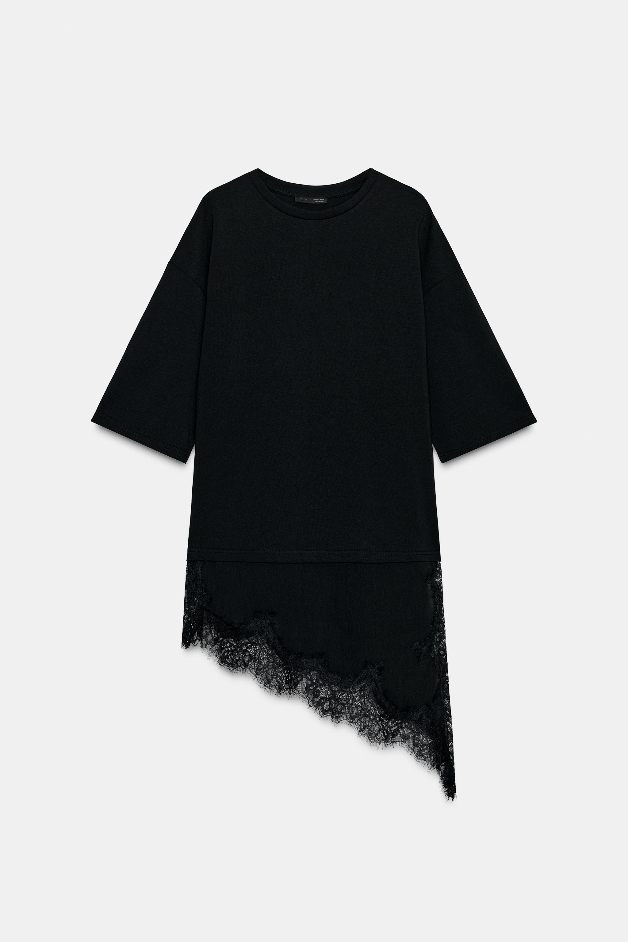 T-shirt with lace