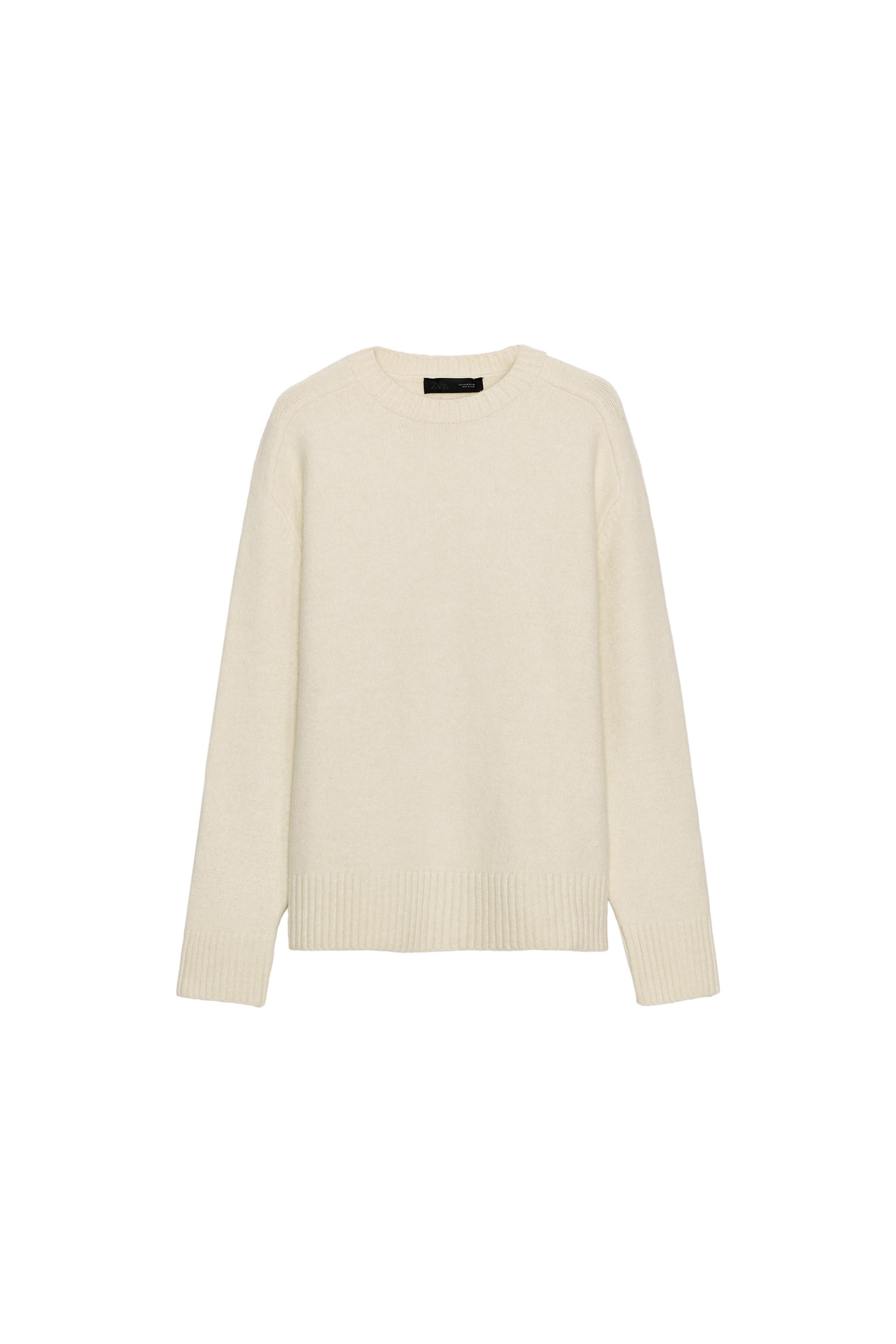 Plain knit sweater