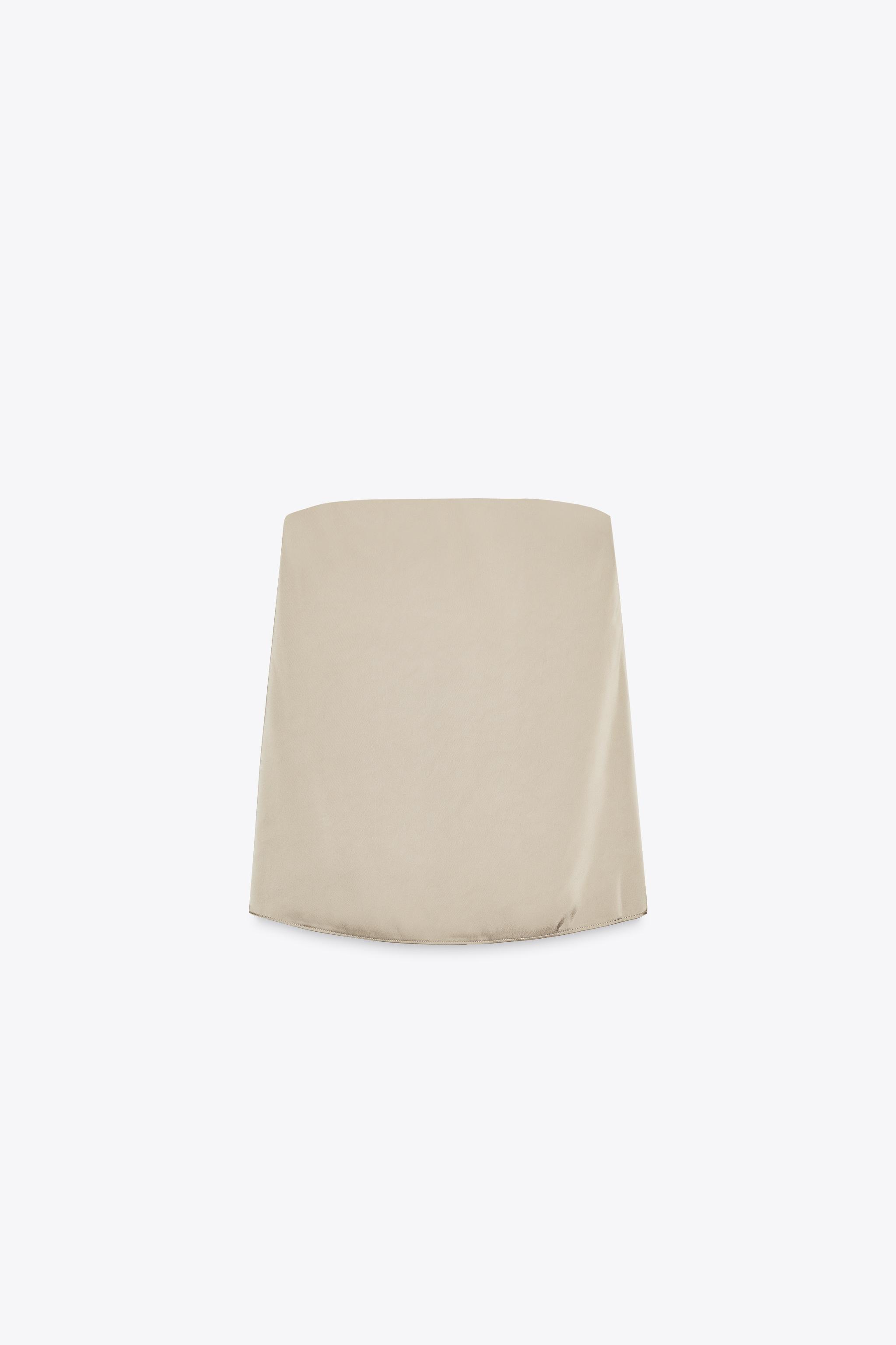 Satin bandeau top