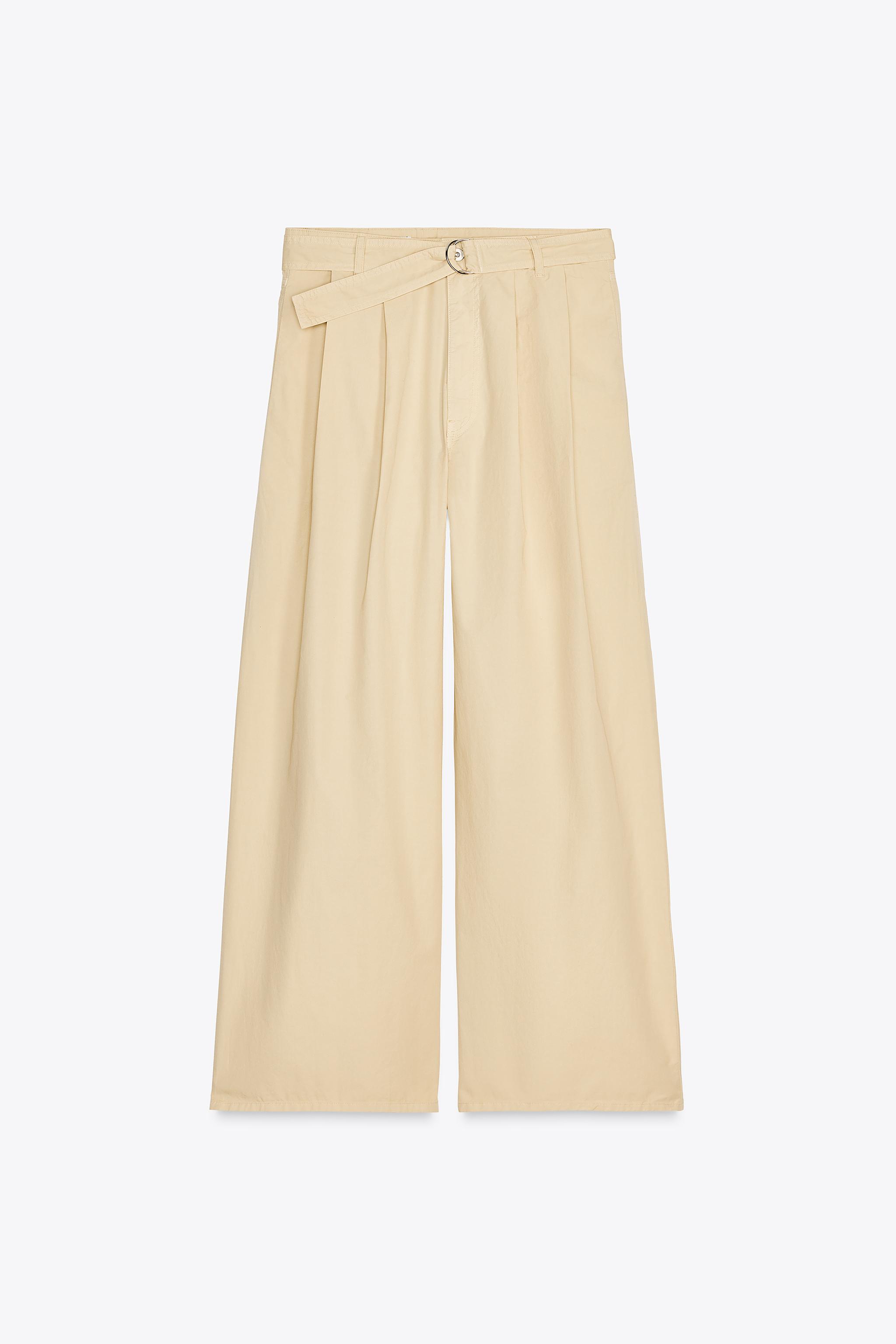 Trousers with belt