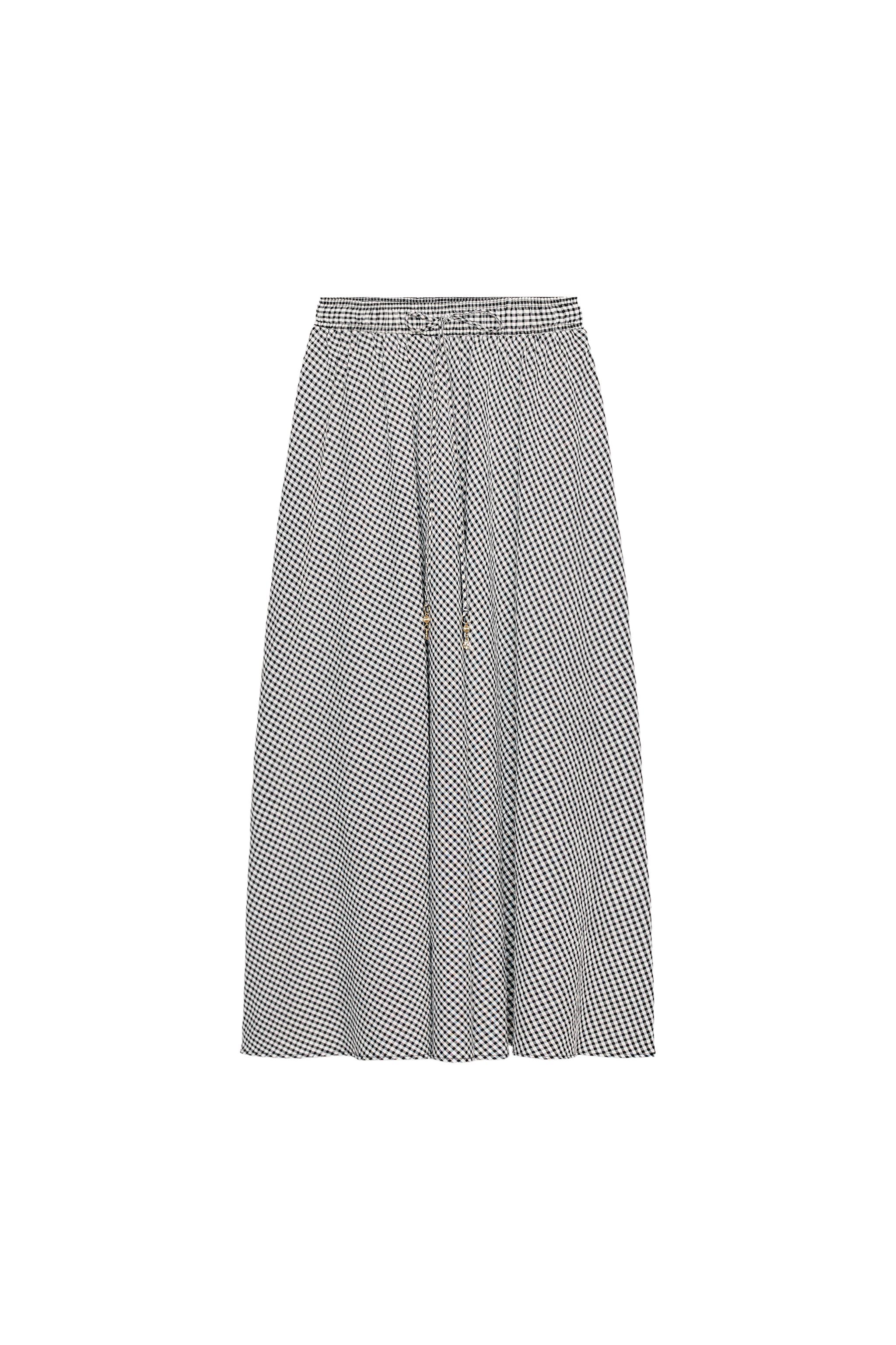 Gingham Midi Skirt