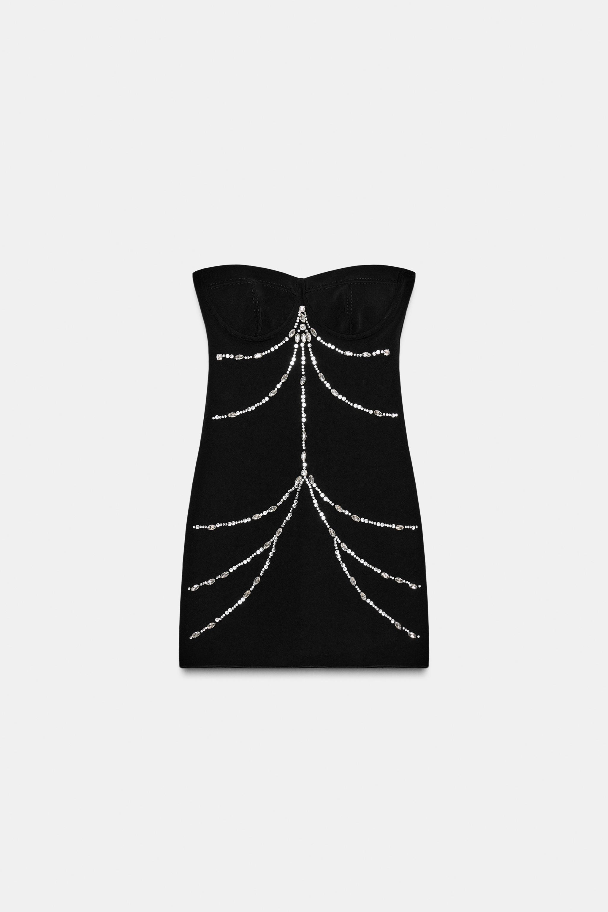 Embellished stretch dress