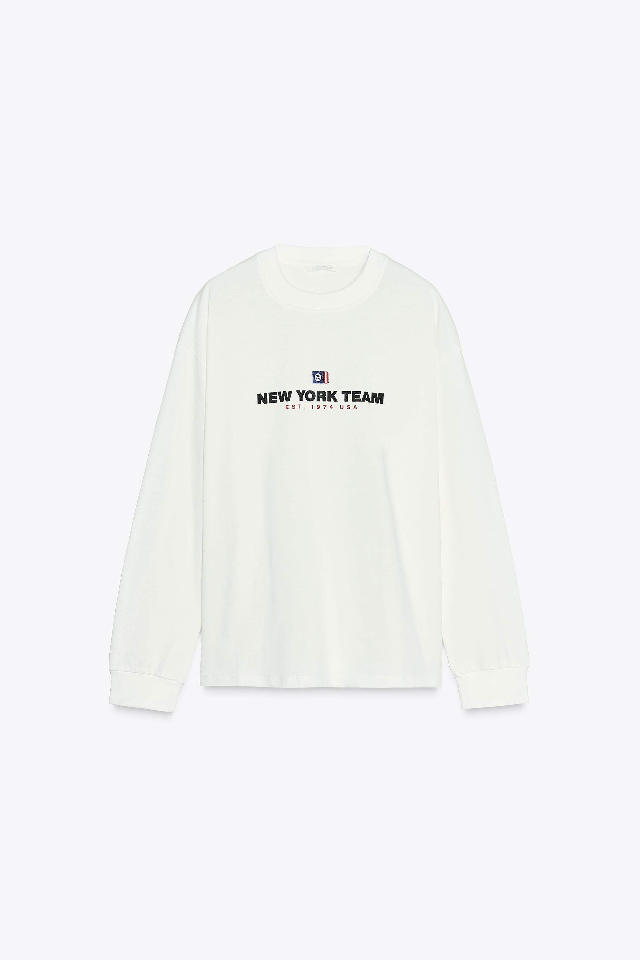 Contrast text t-shirt