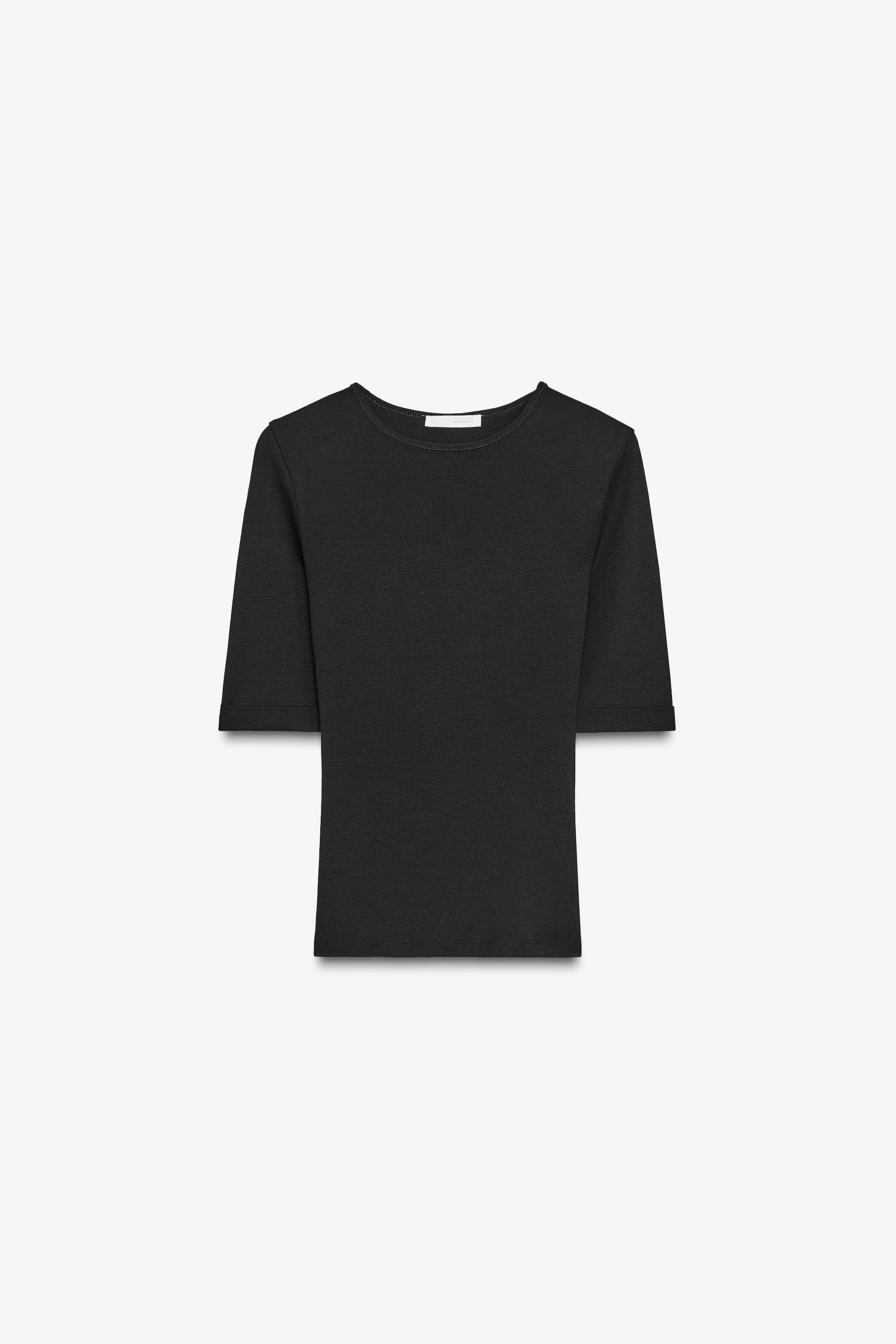 Washed cotton t-shirt