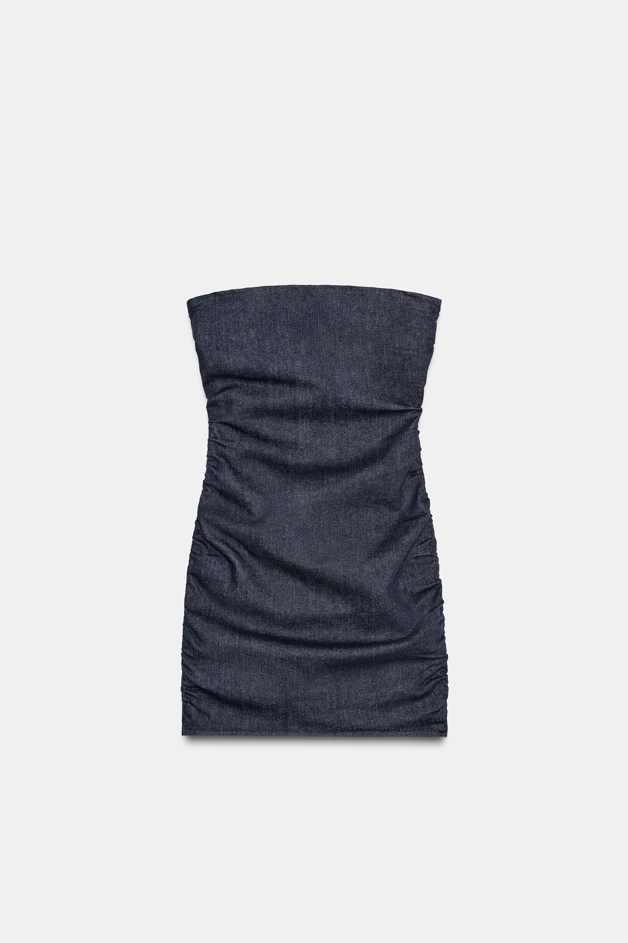Strapless Denim Dress