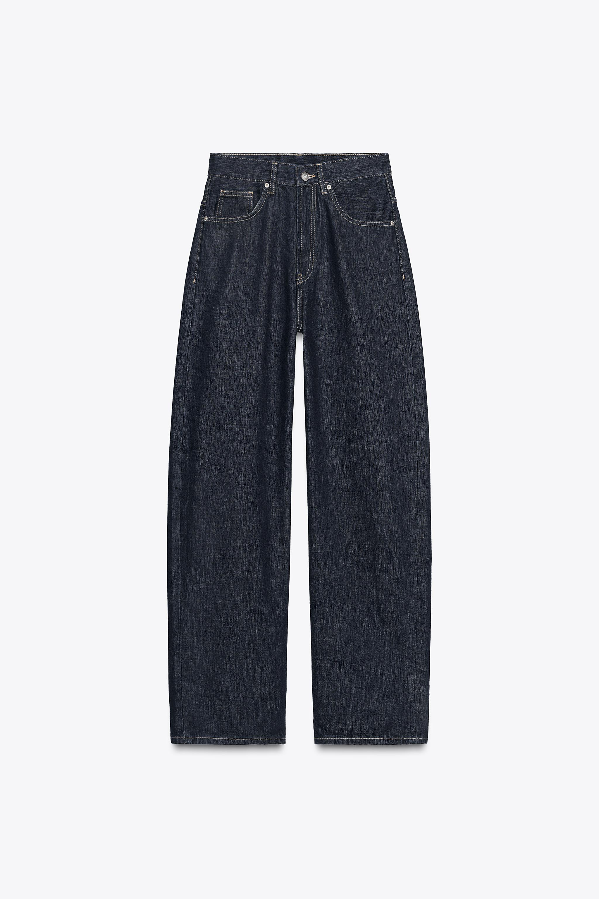 High waist straight jeans