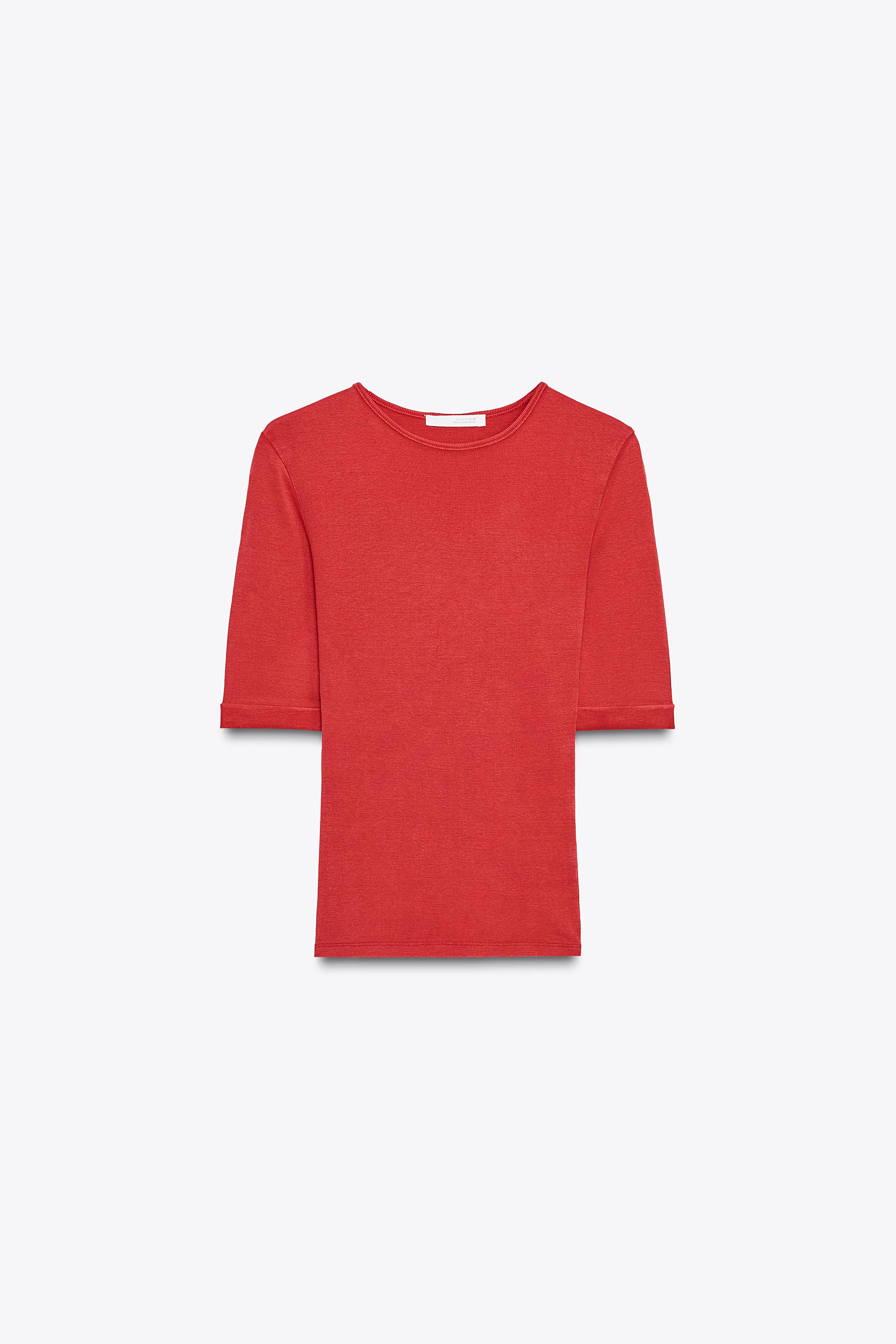 Washed cotton t-shirt