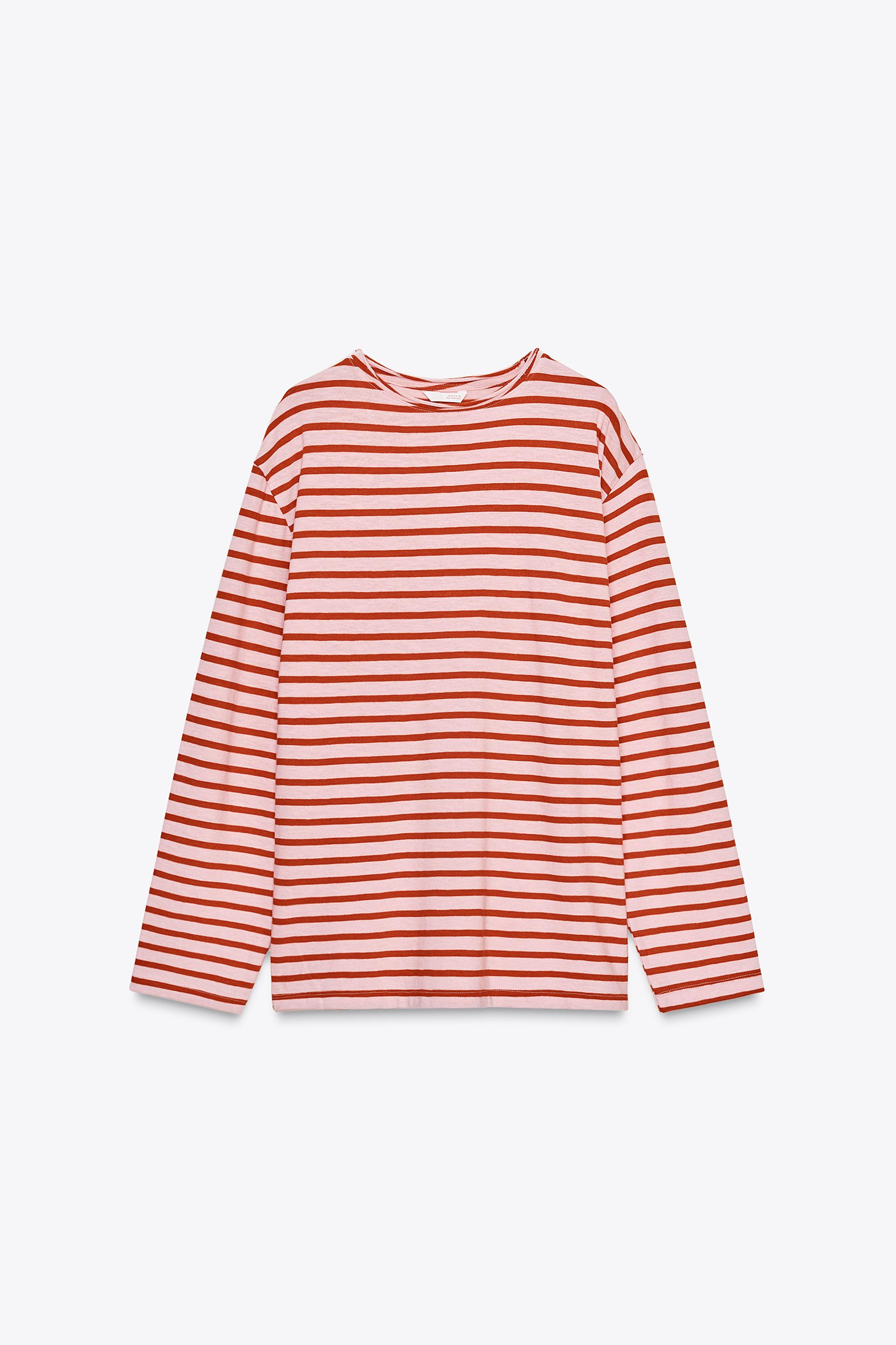 Flame cotton striped t-shirt