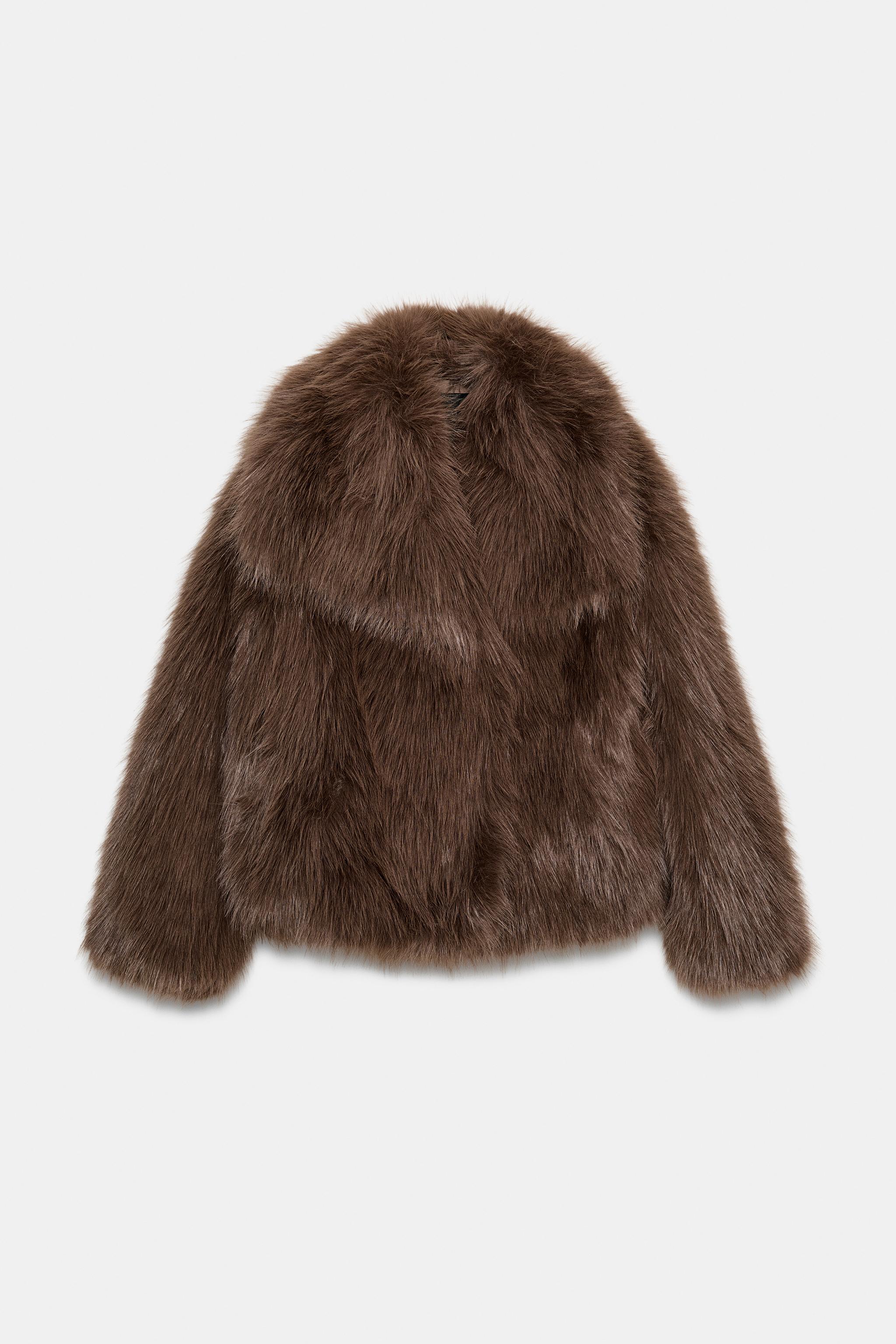 Short faux fur coat