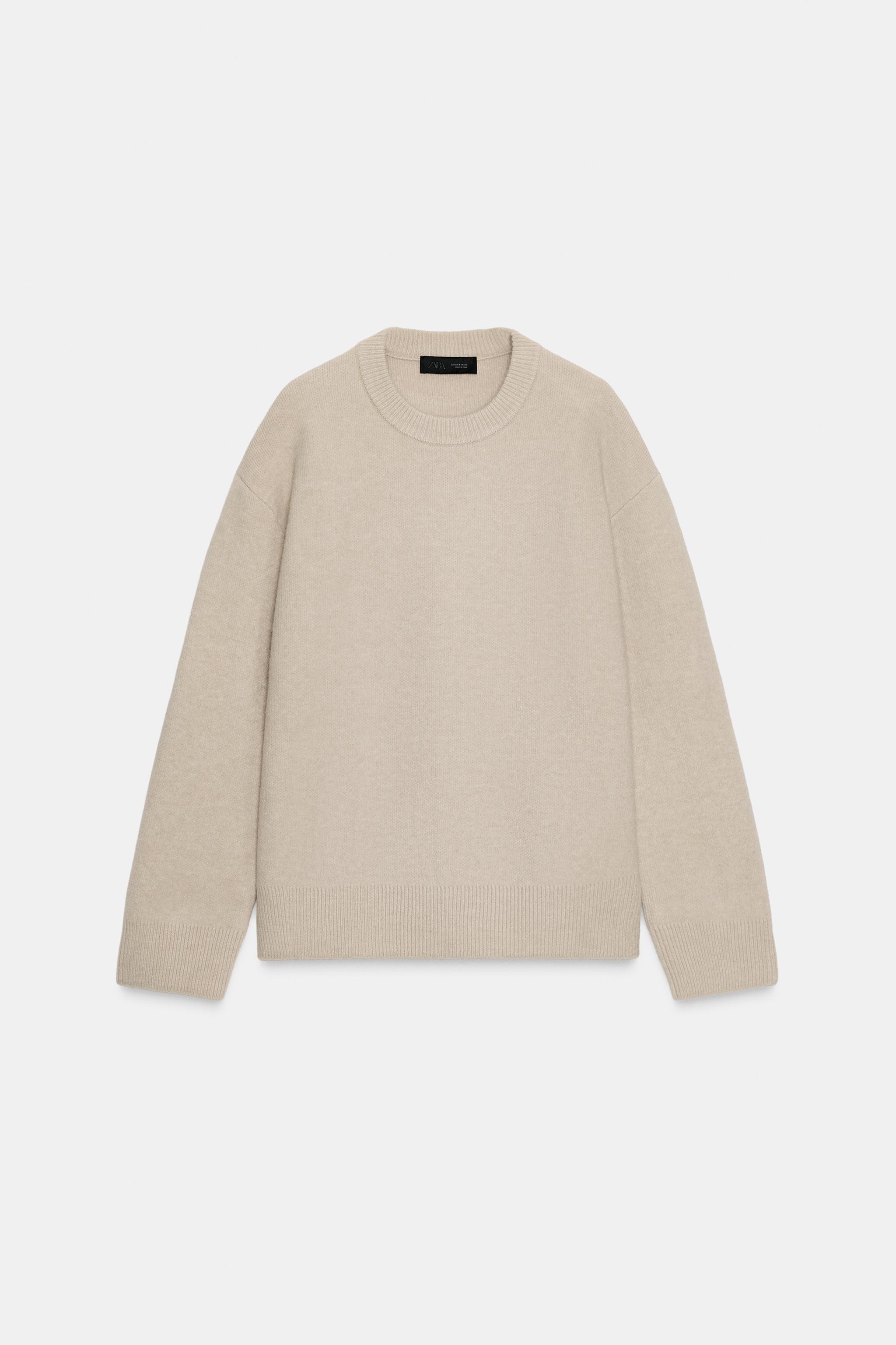 Plain knit sweater