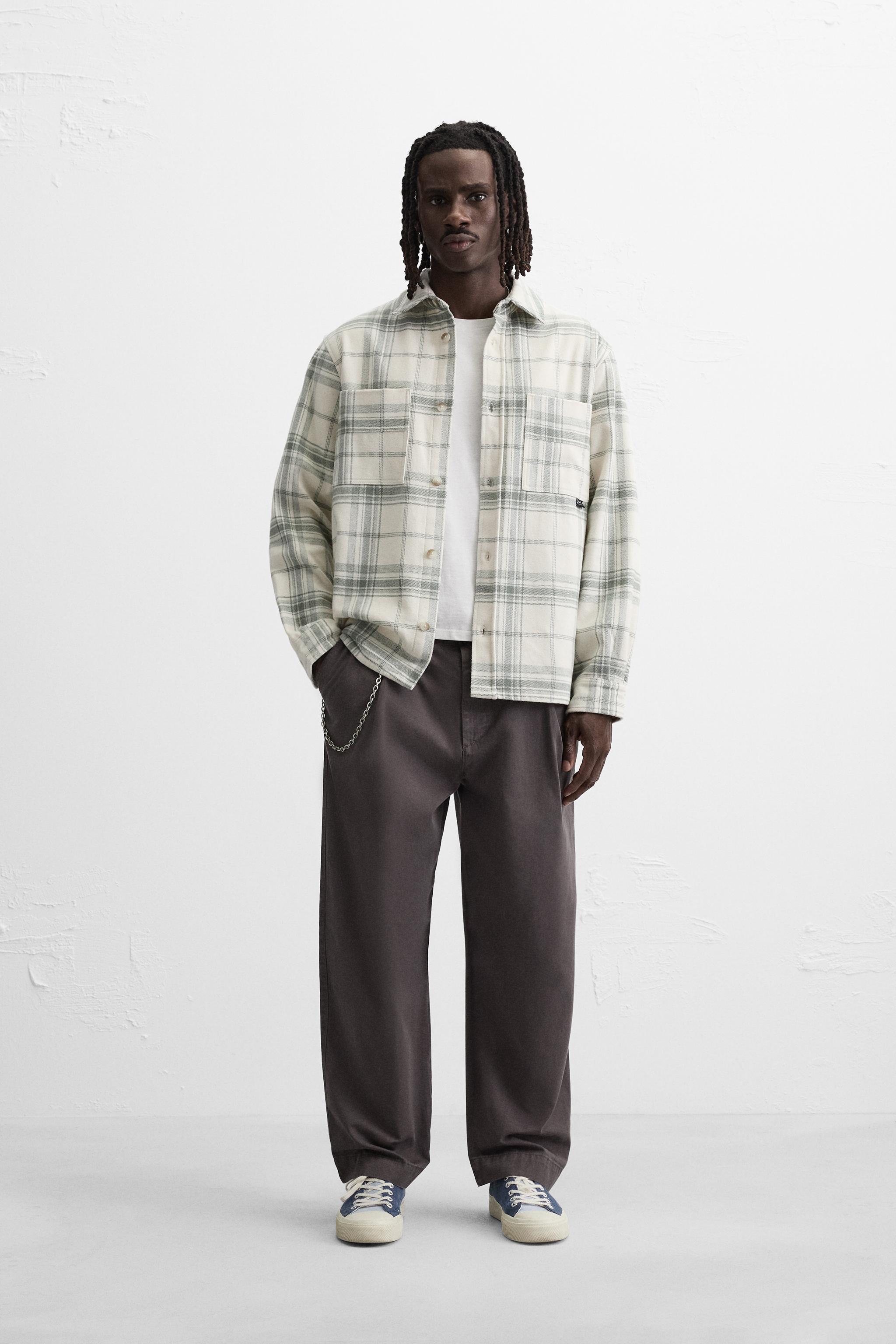 Checked flannel shirt