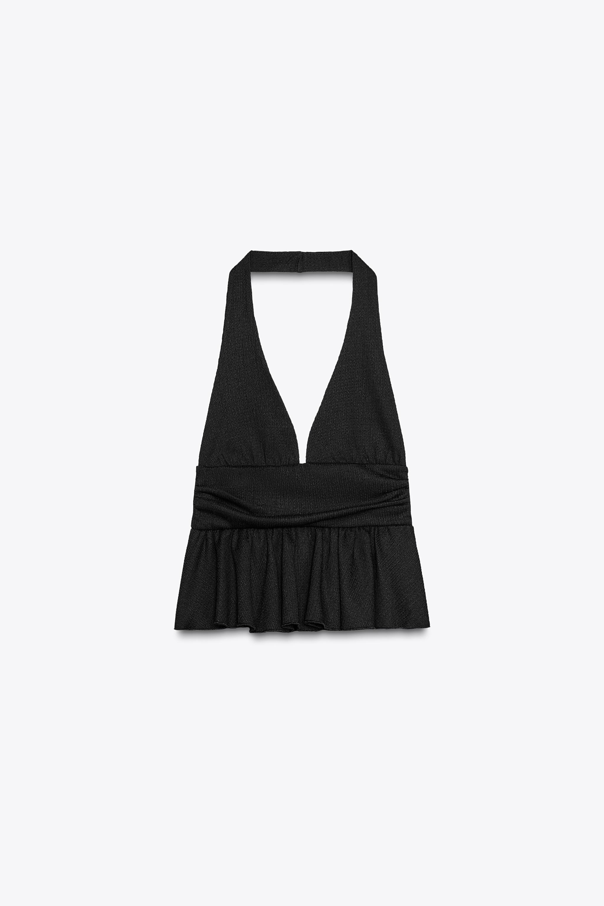 Ruffled Halterneck Top