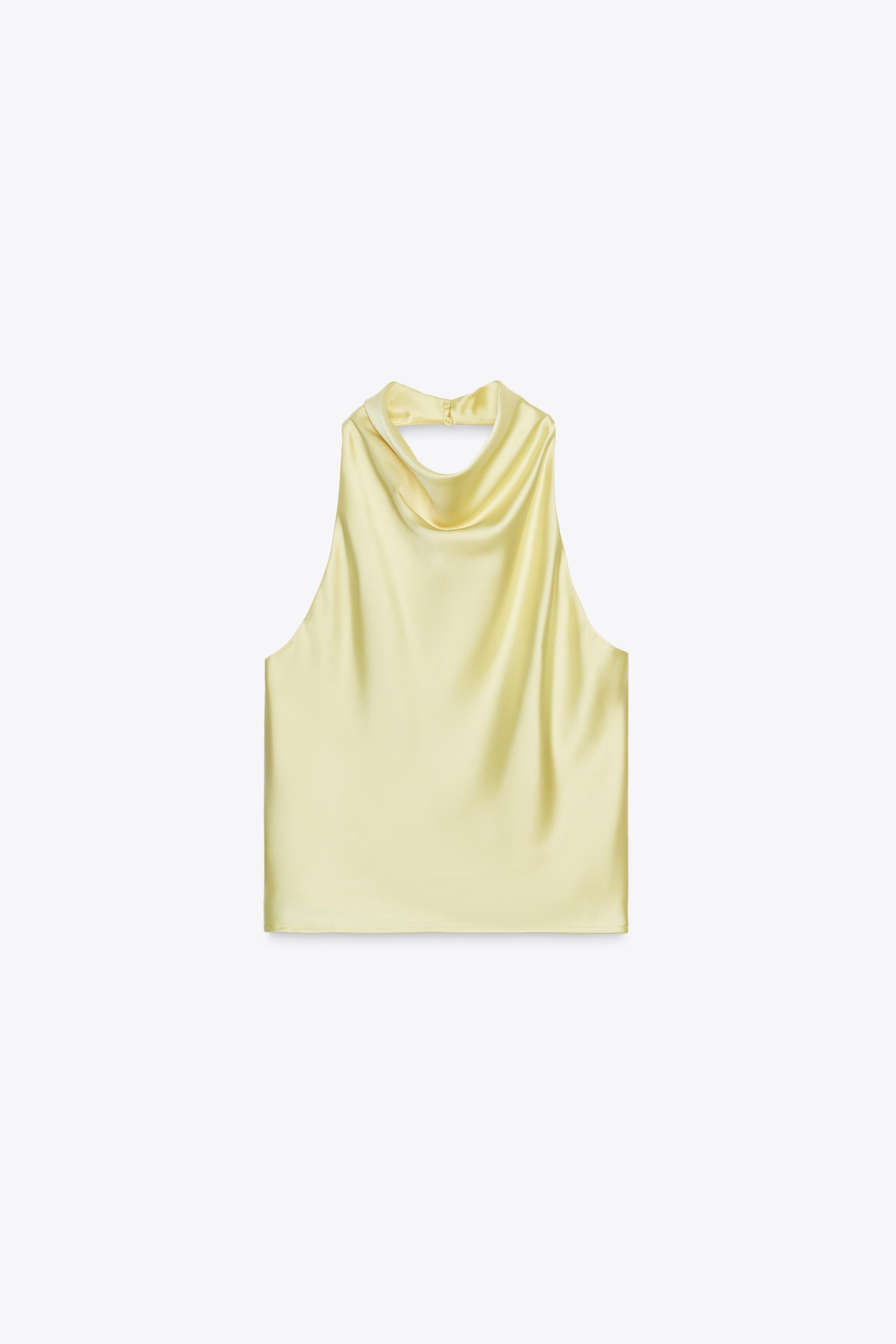 Glossy Halterneck Top