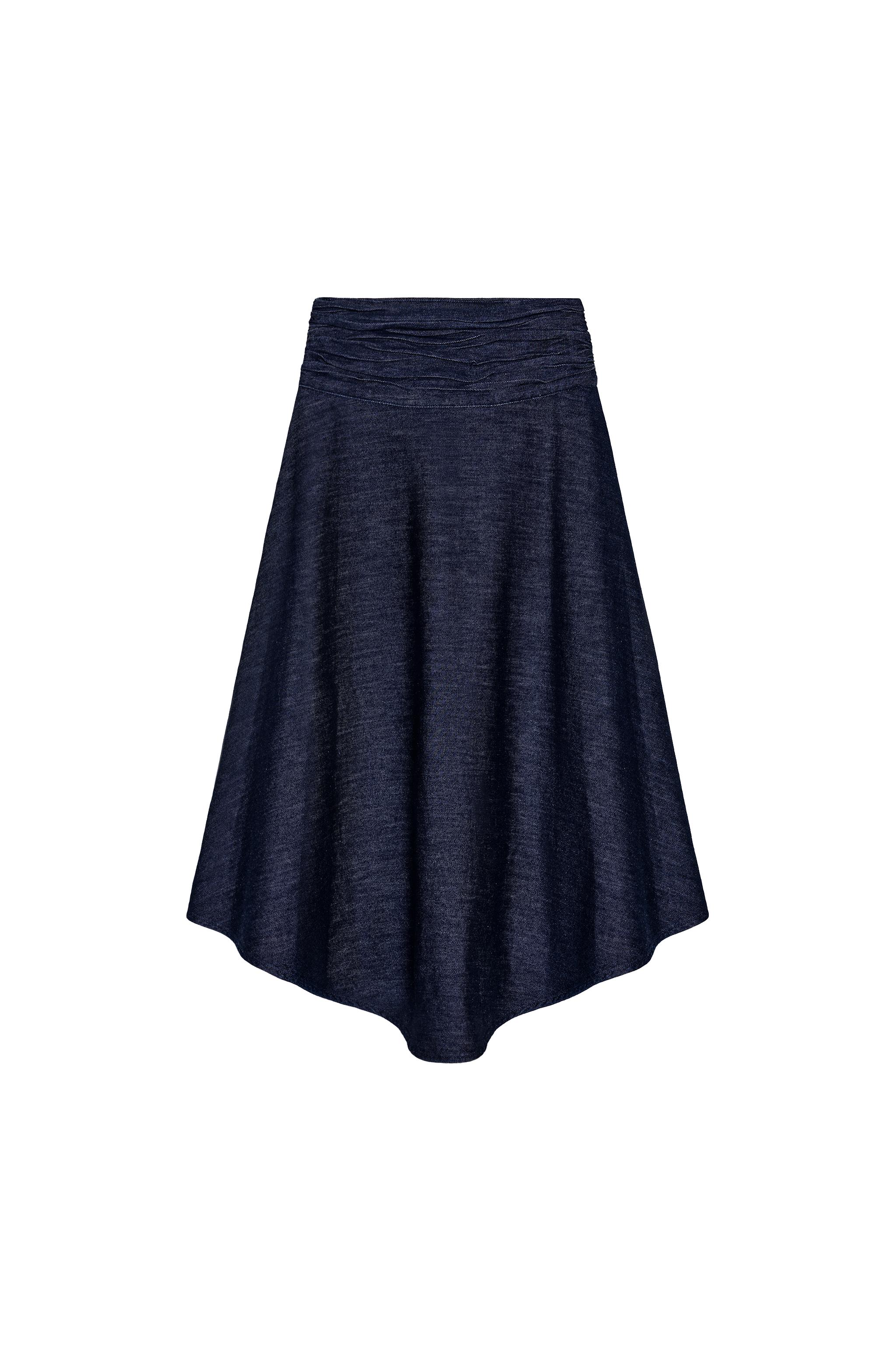 Z1975 asymmetric midi skirt