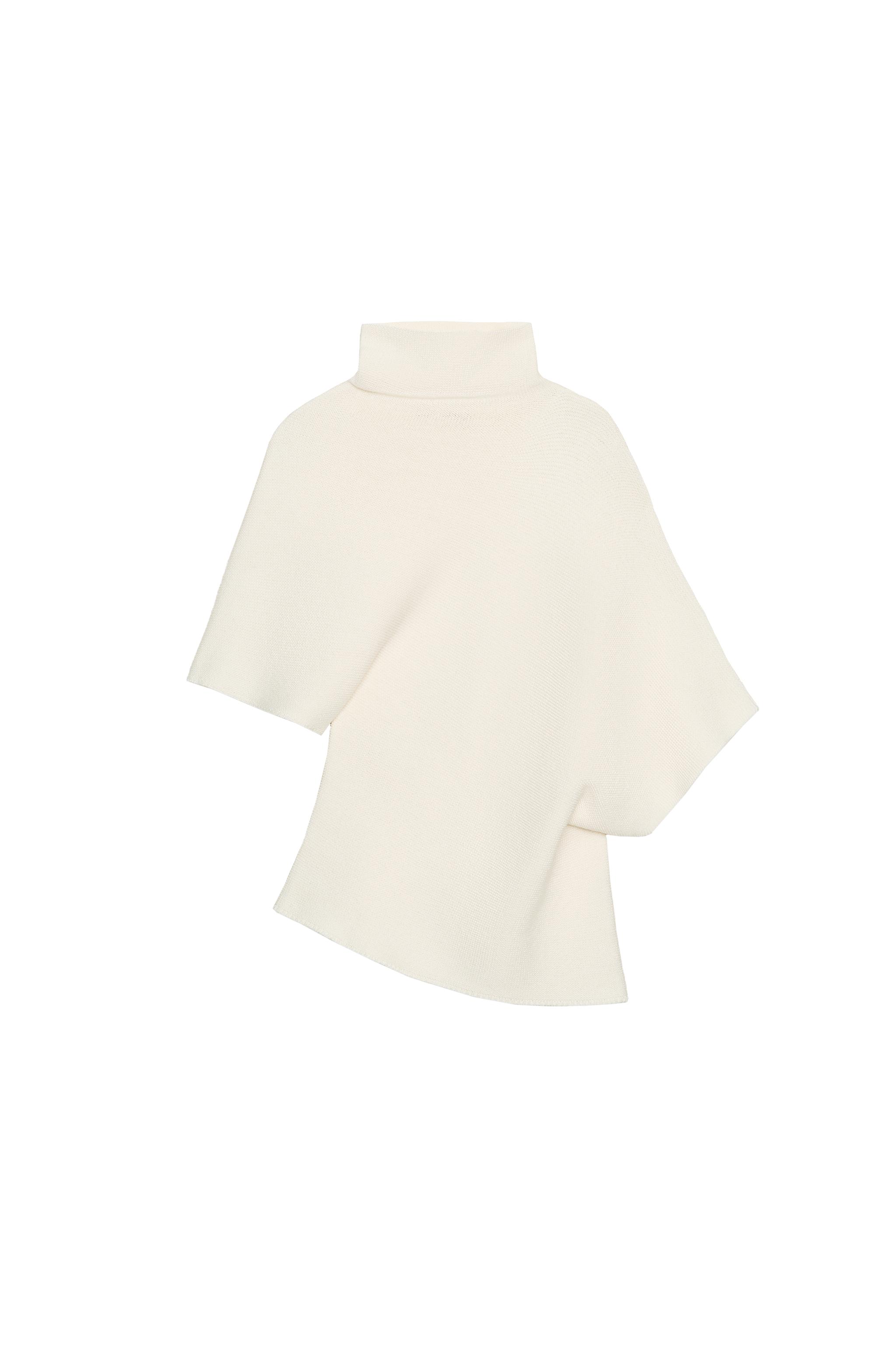 Asymmetric knit jumper