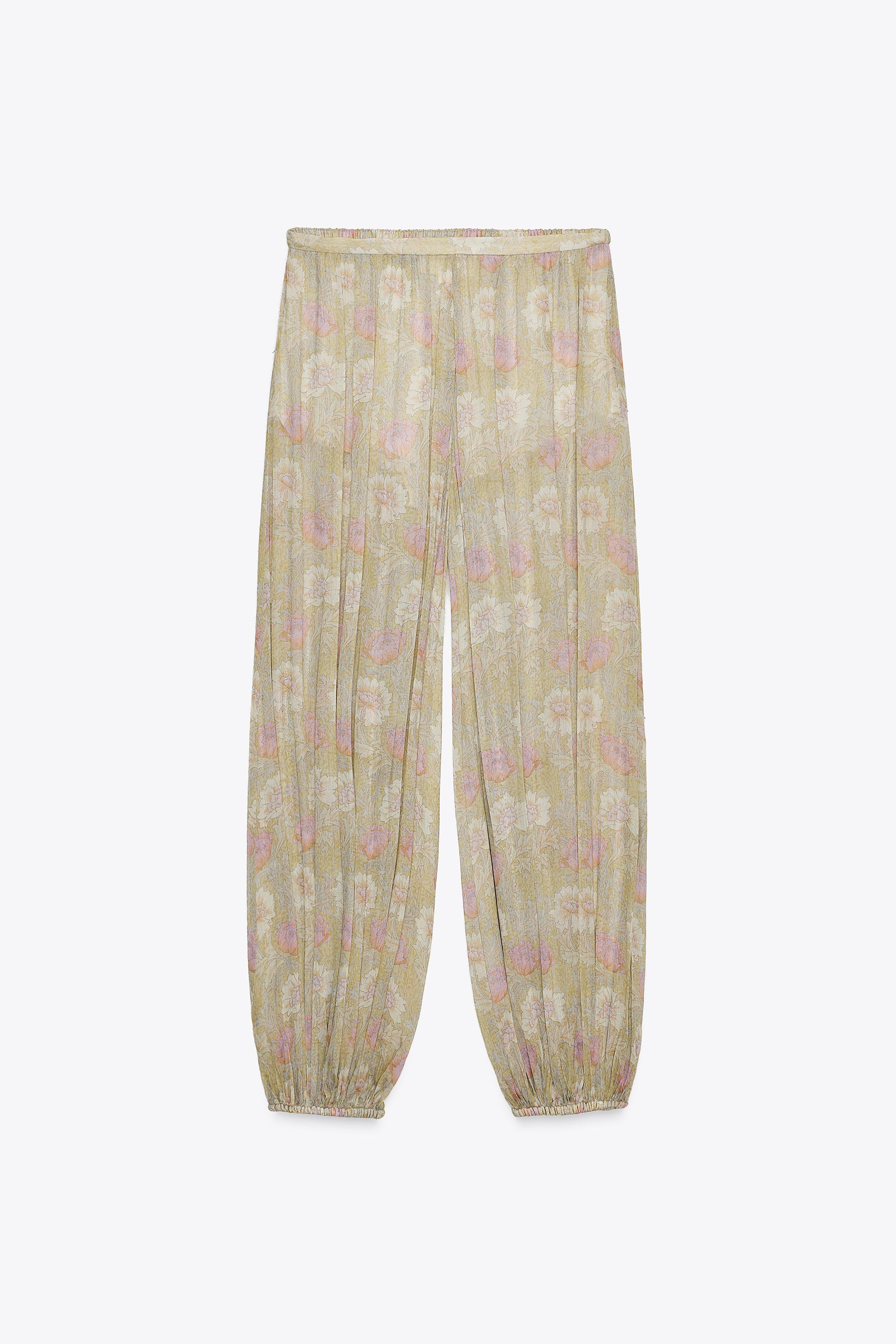 Pantalon Boho Pantalon Bombacho Zara PANTALÓN BOMBACHO PAISLEY ZW