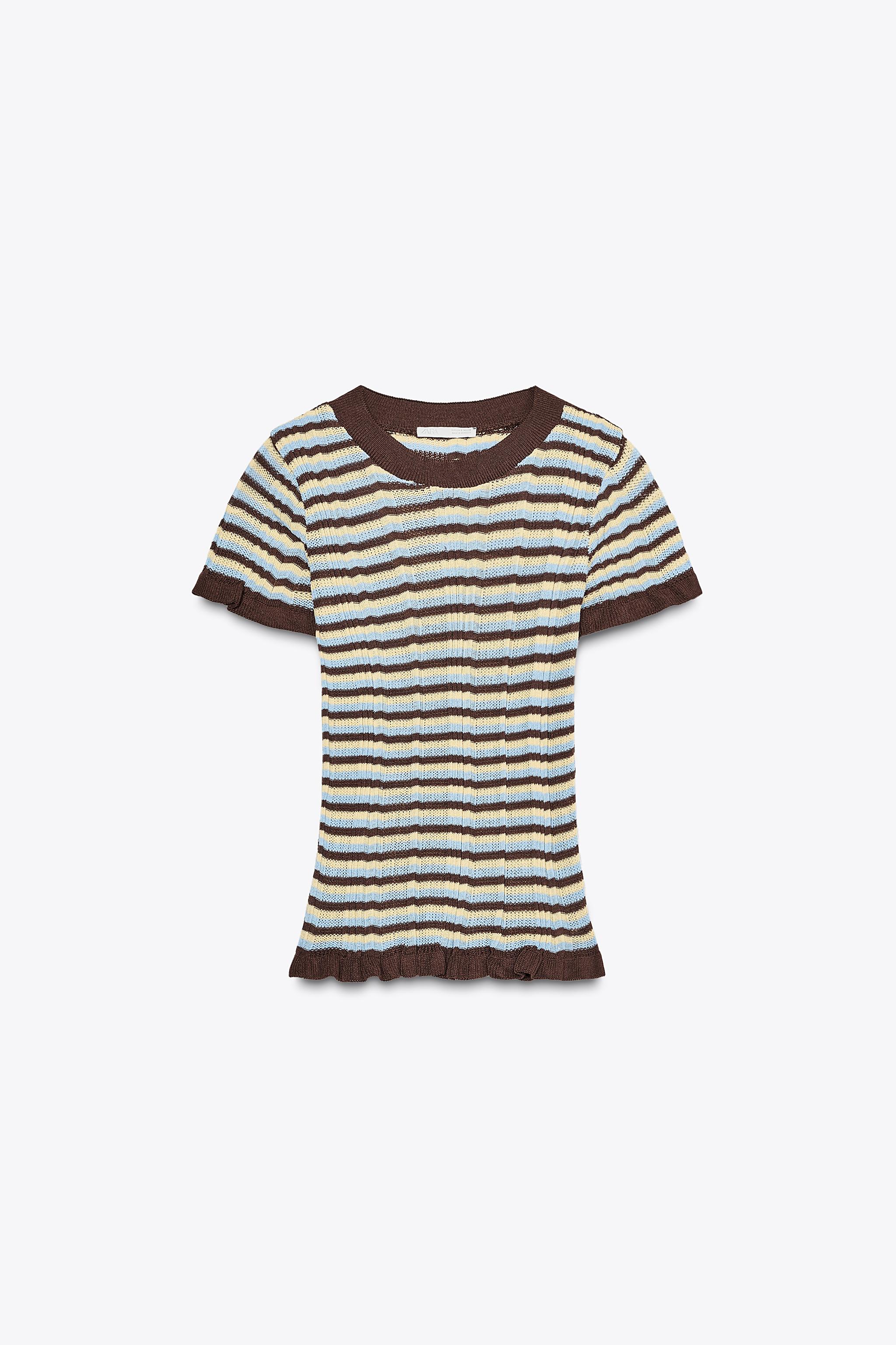 Striped Ruffle Blouse