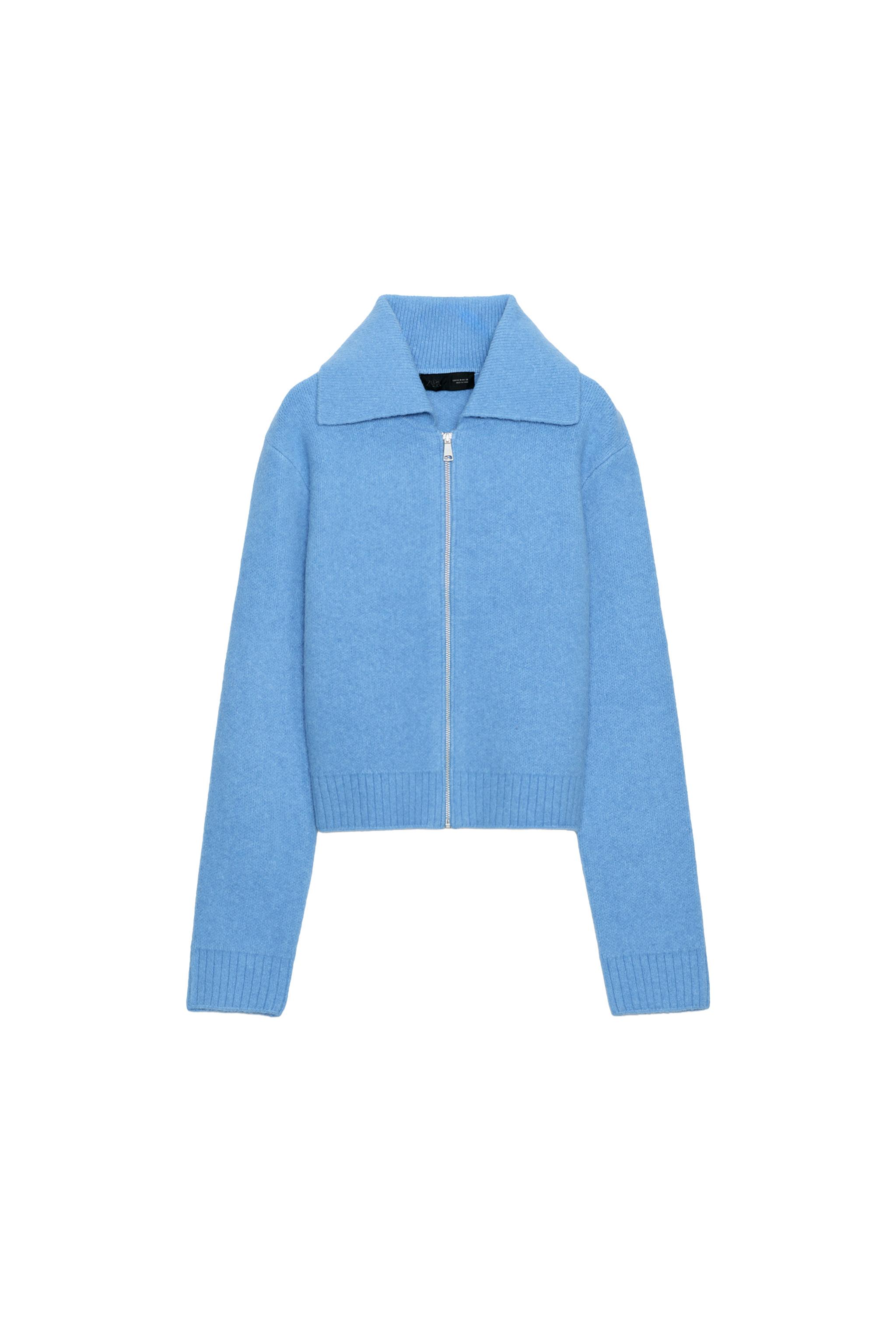 Knit zip jacket