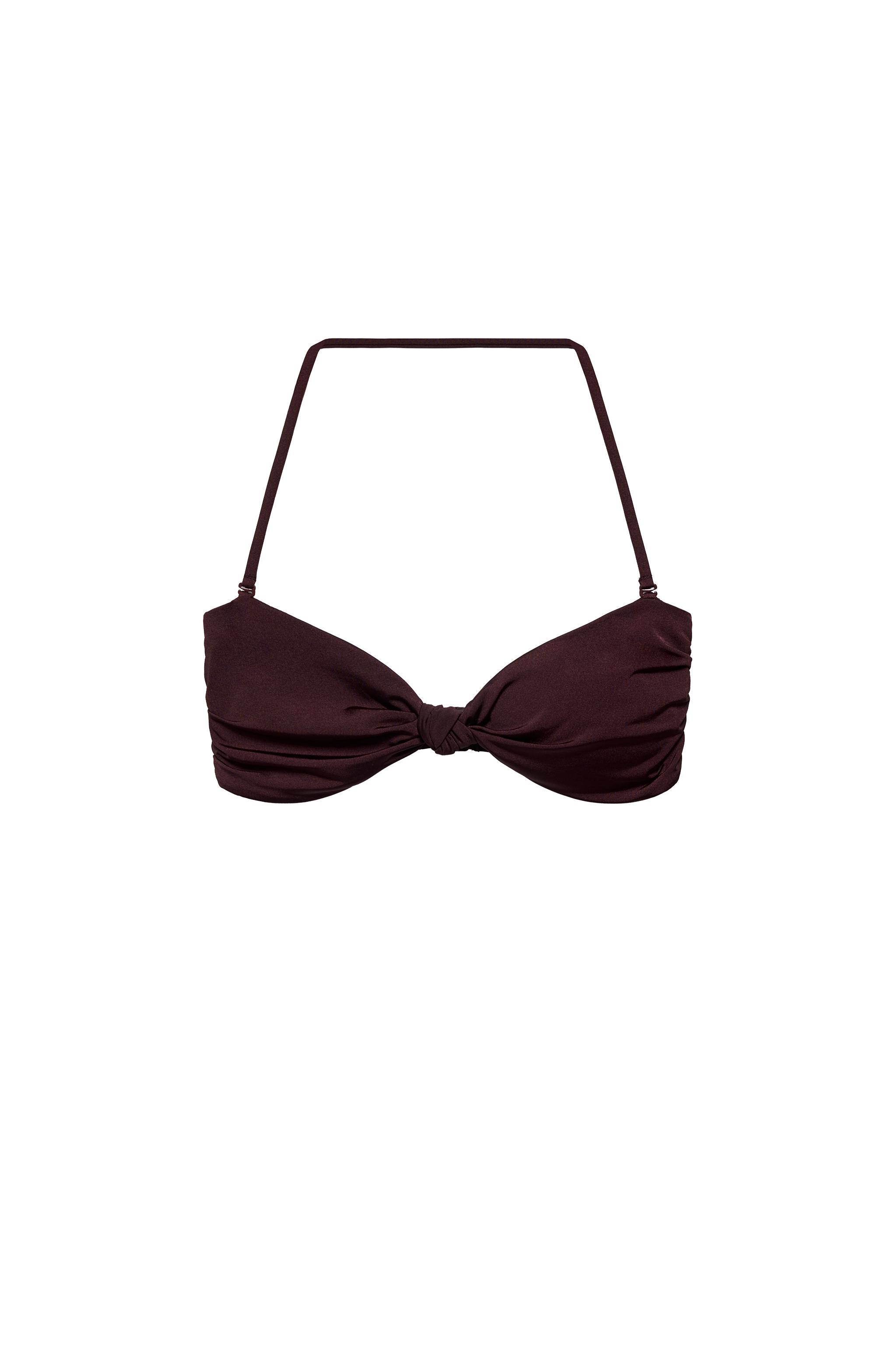 Knot bandeau bikini top