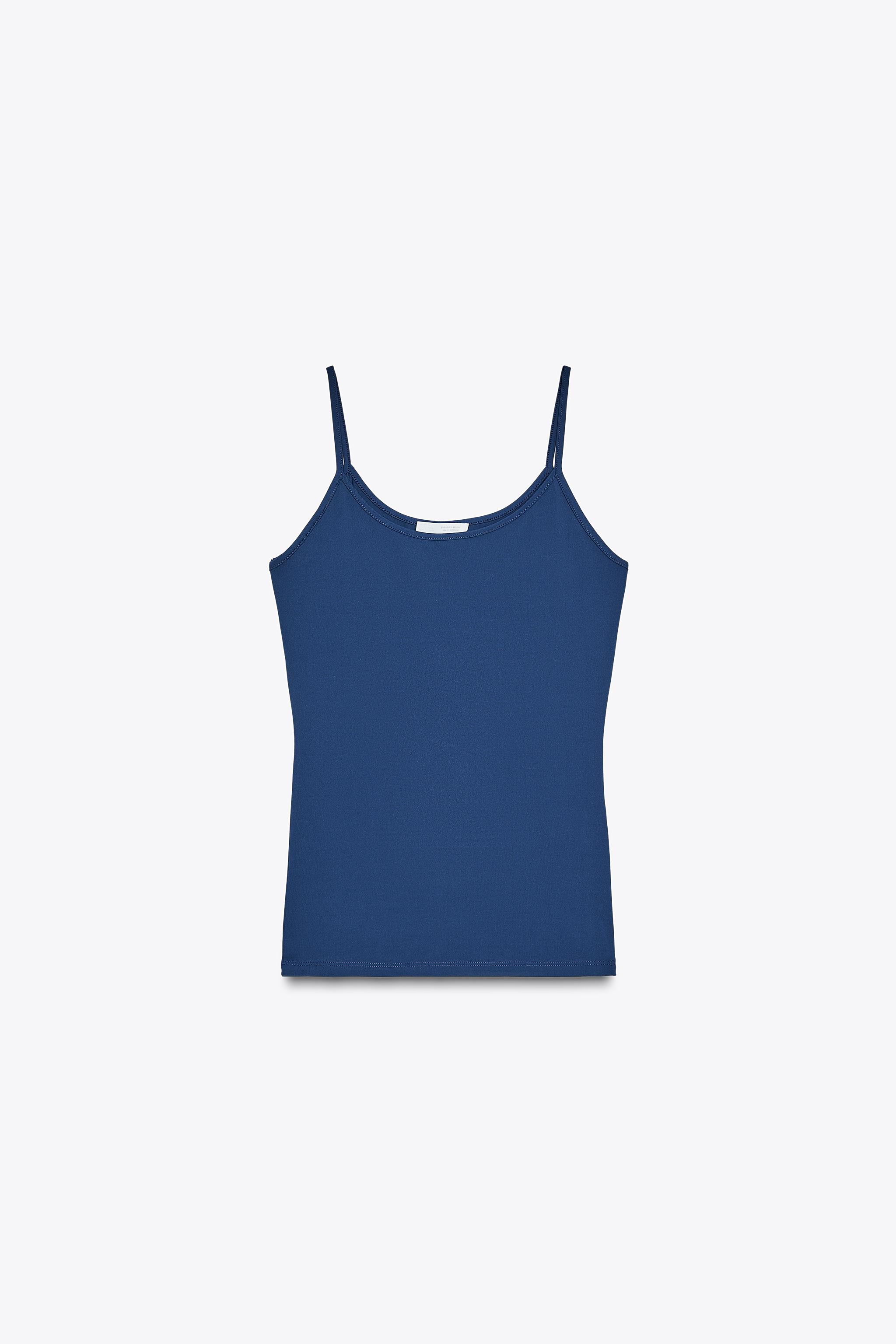 Polyamide thin-strap t-shirt