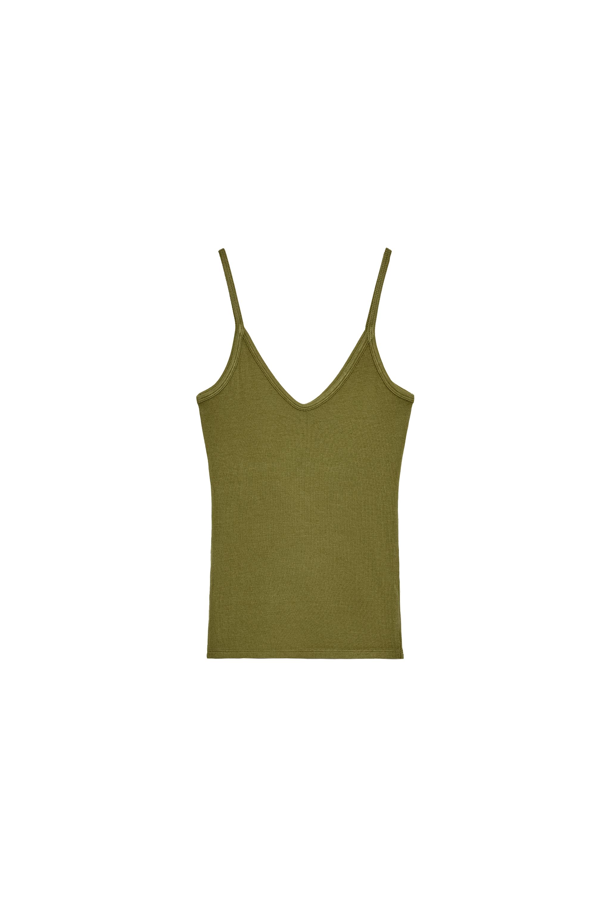 Ribbed Strap Top