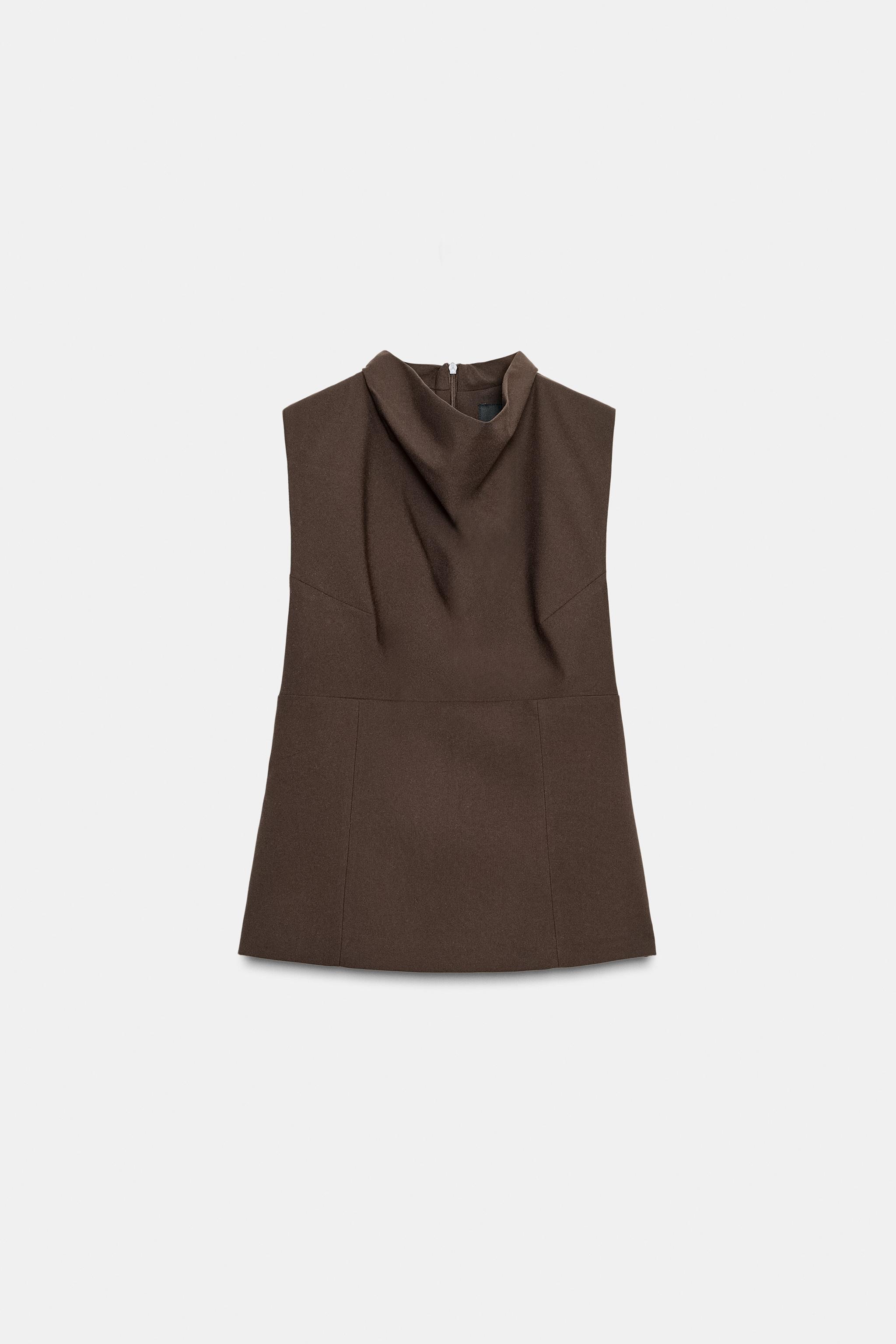 Draped Neck Top