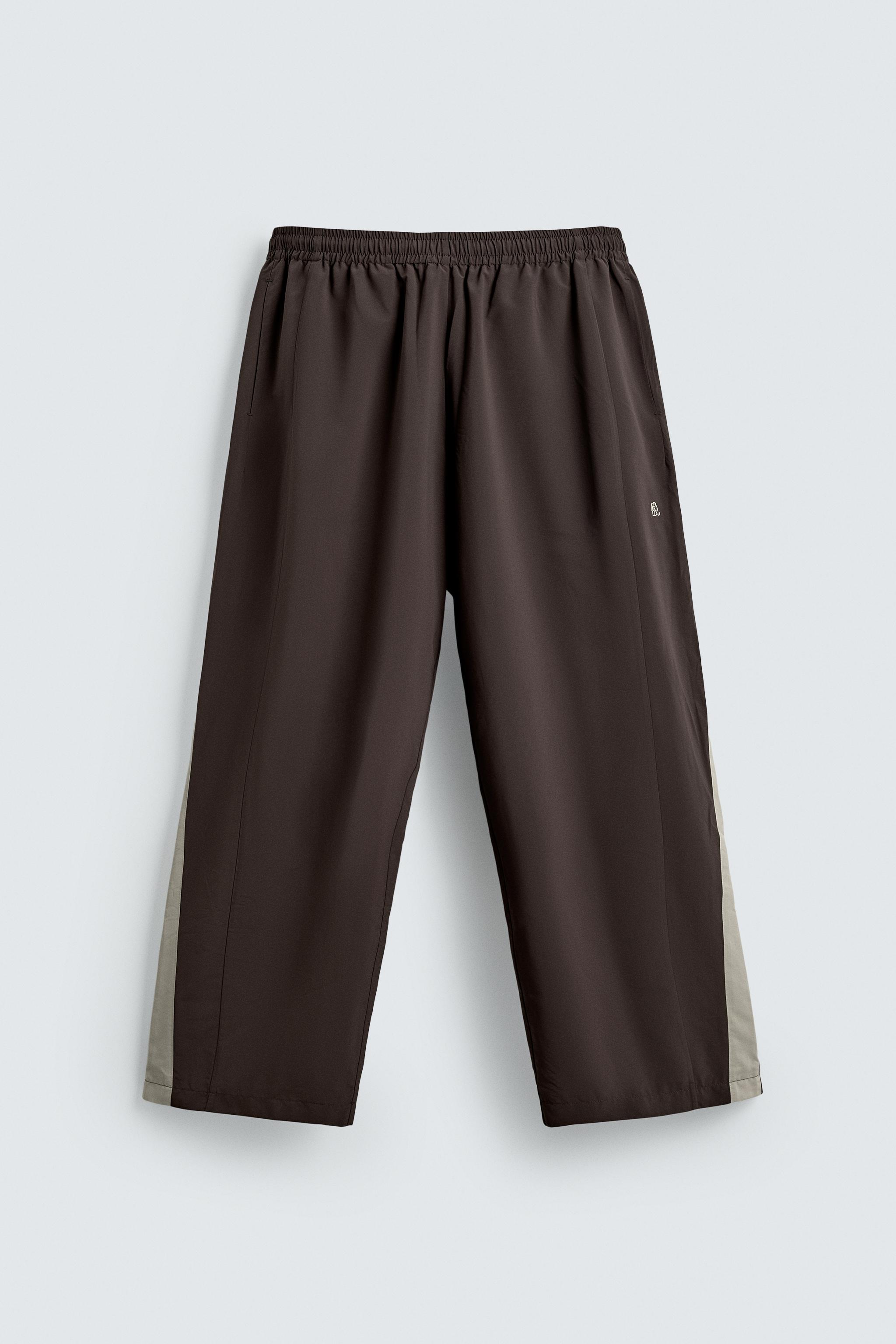 Technical trousers striped
