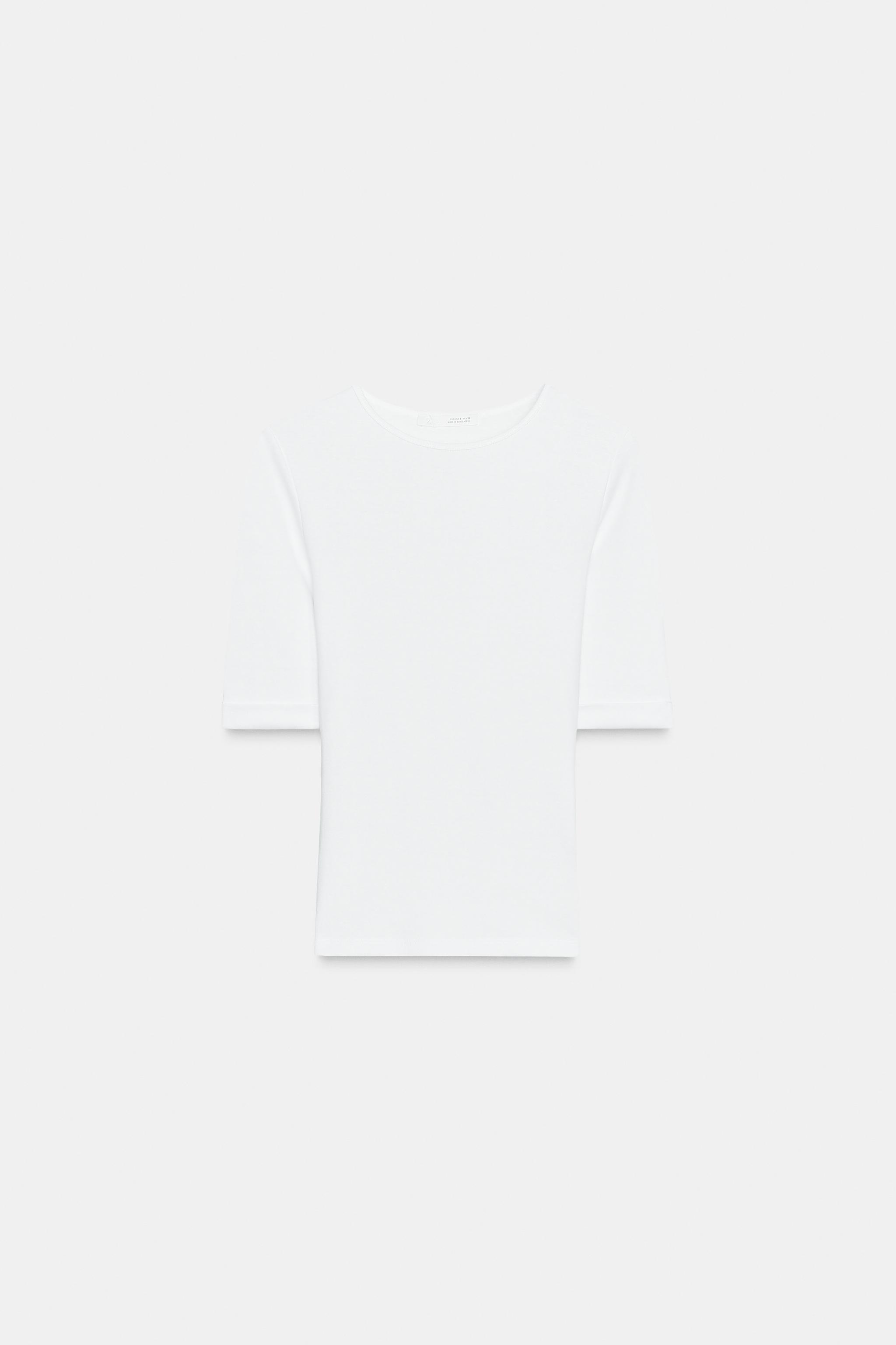 Washed cotton tee