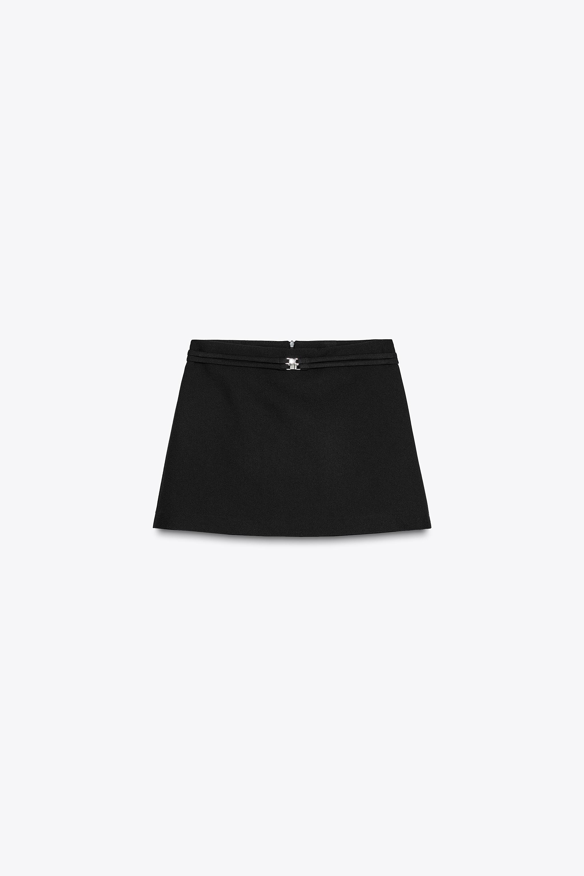 Belted skort