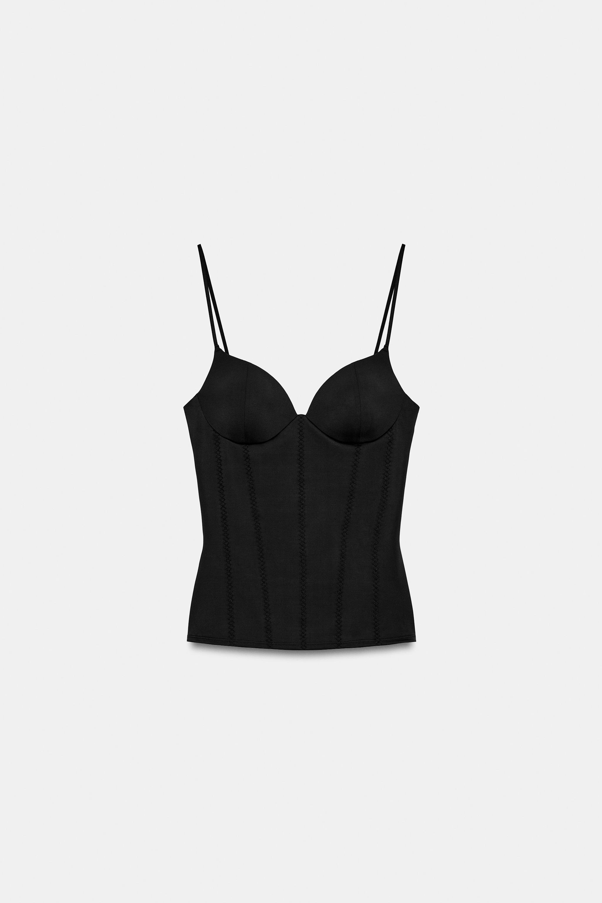 Padded Polyamide Blend Top