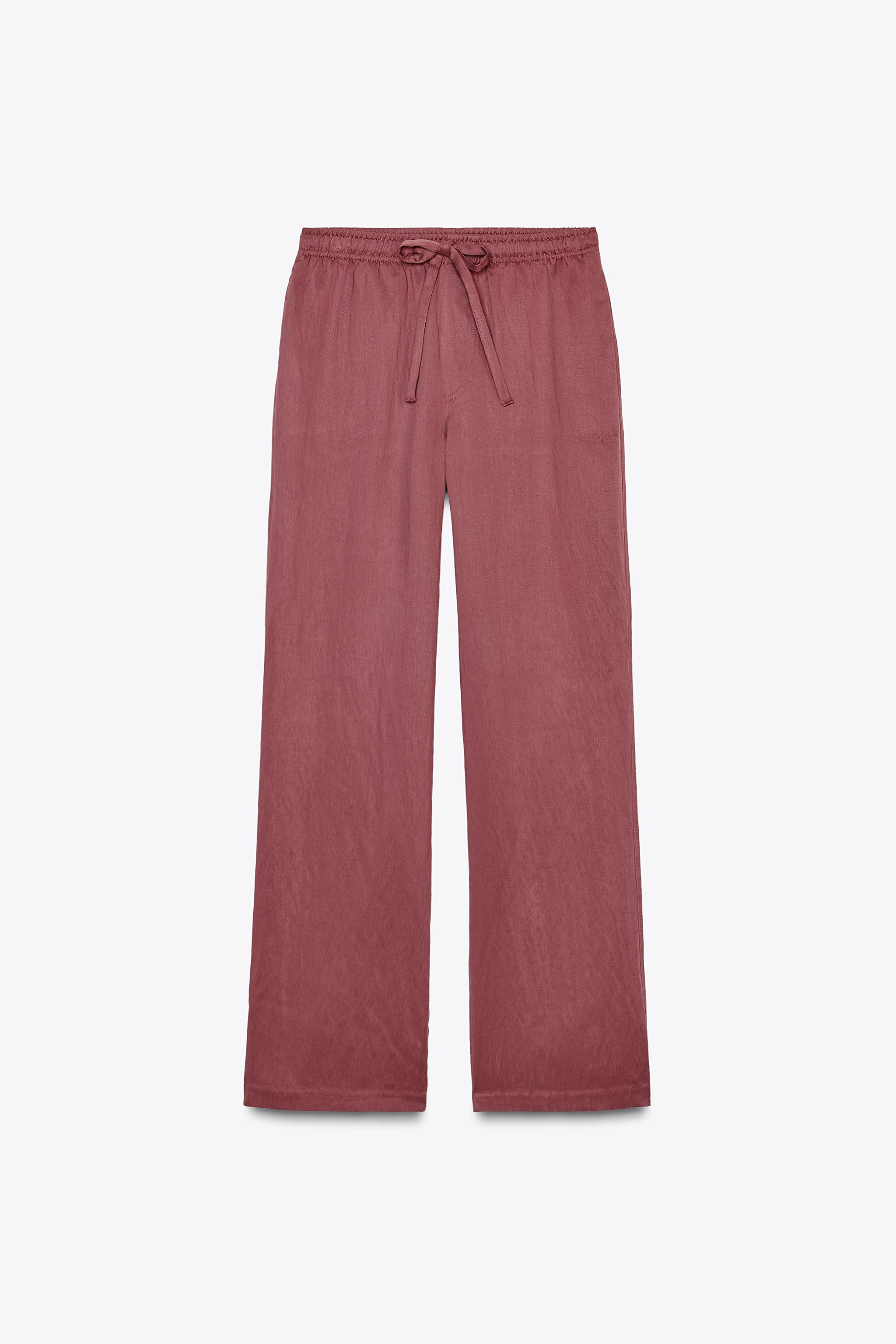 Drawstring Straight Pants