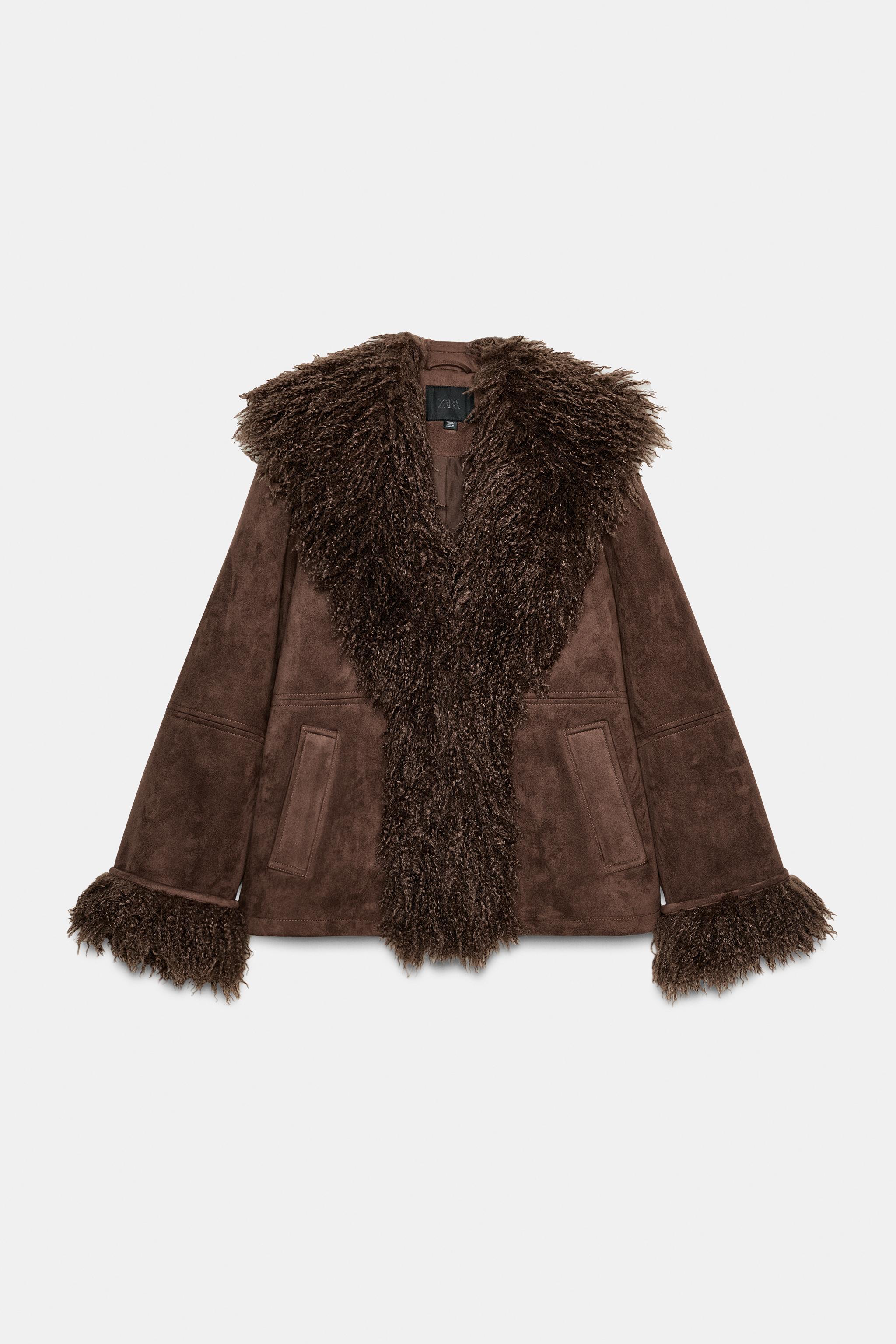 Double-faced jacket with fur