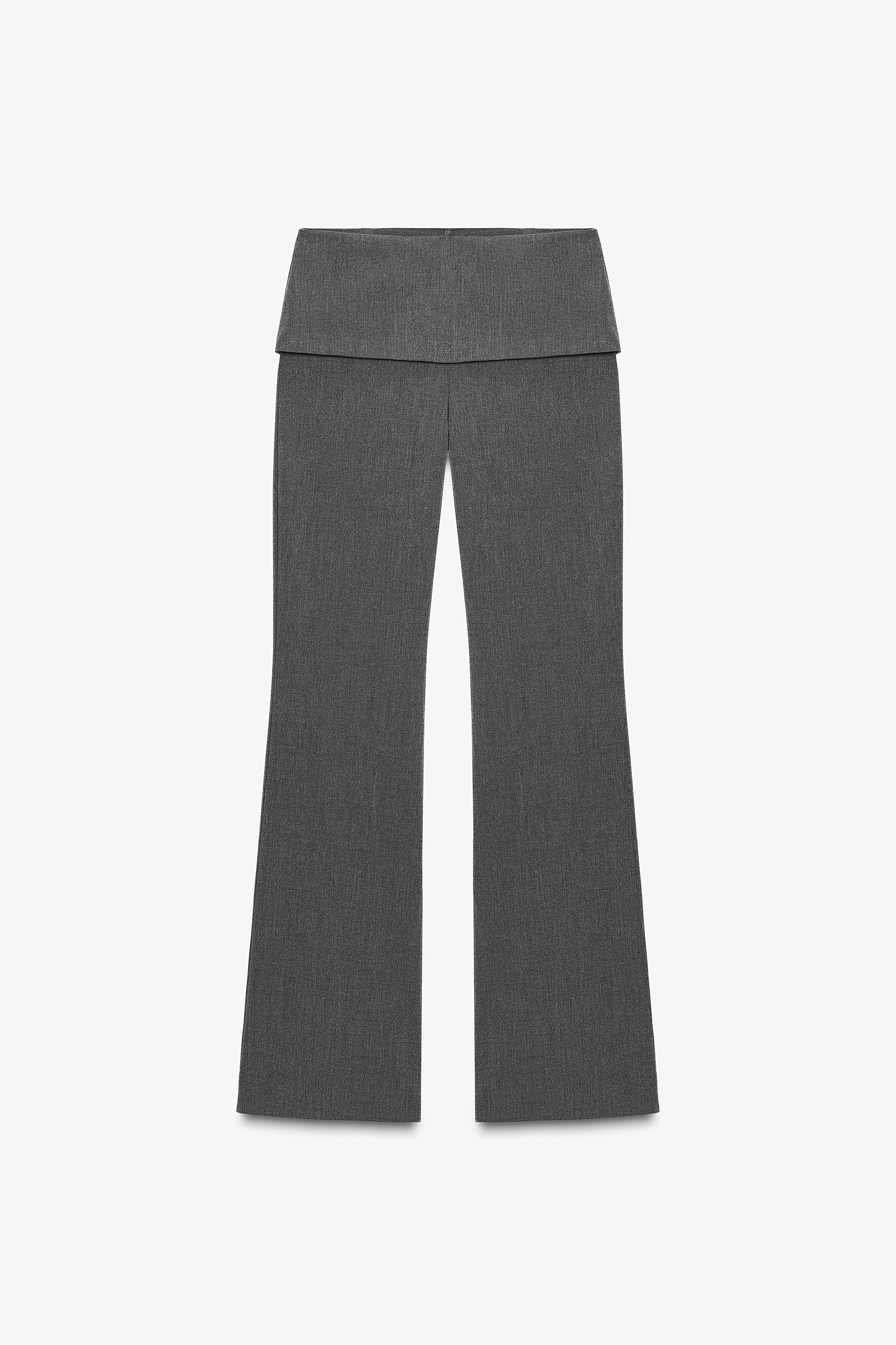 Overlapping waist trousers