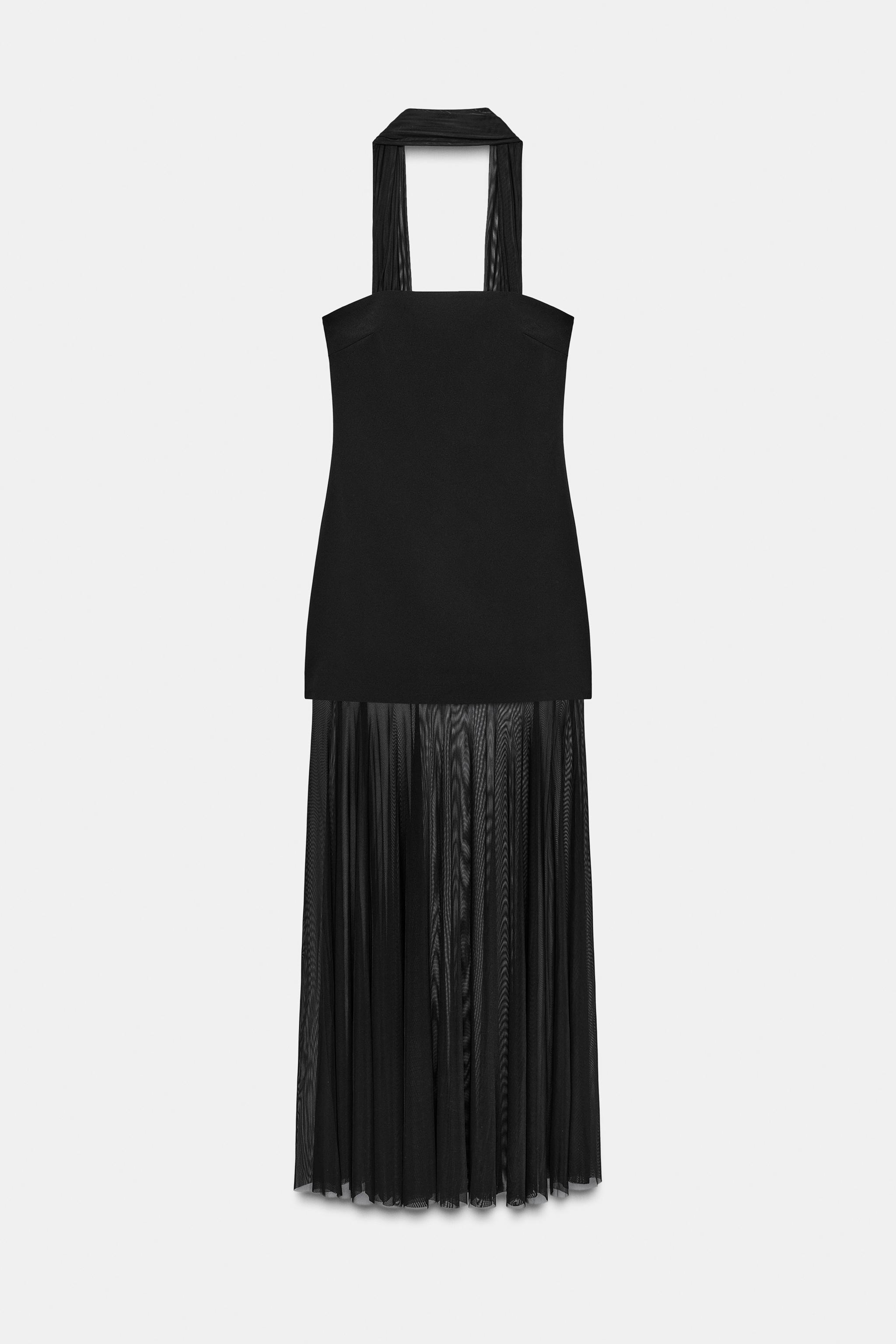 Transparent Detail Dress