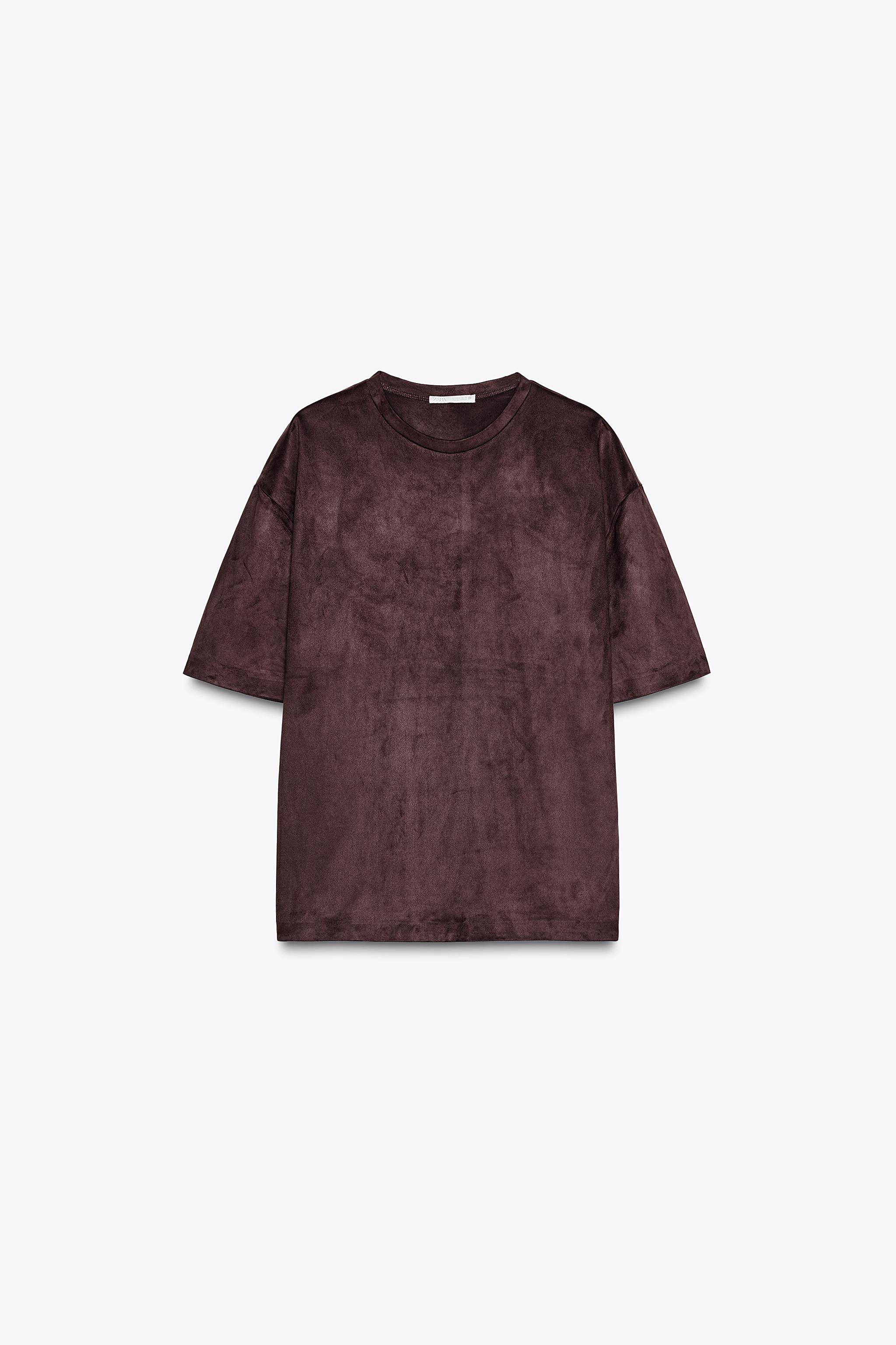 Faux Suede Top