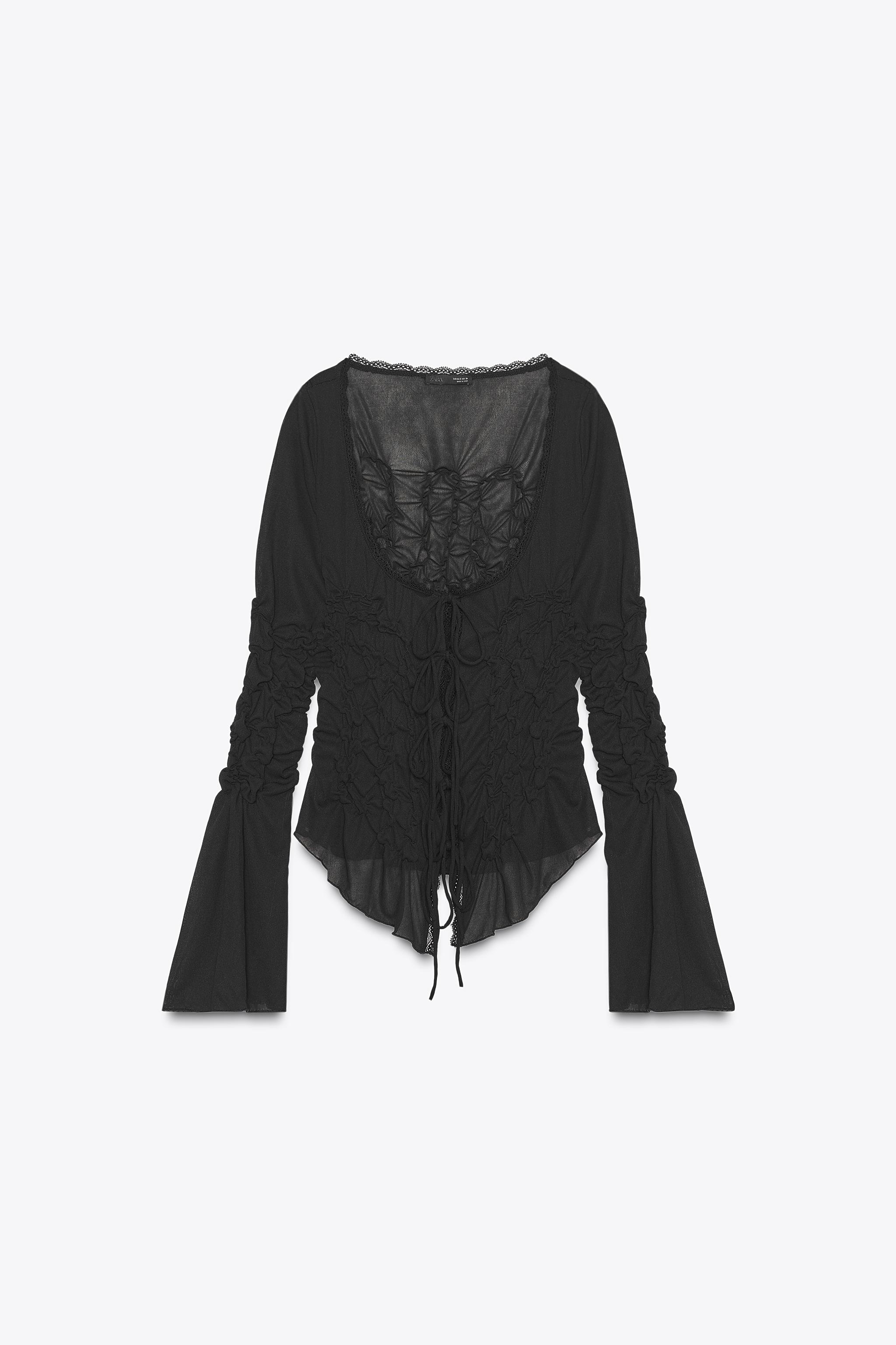 Top with ruching