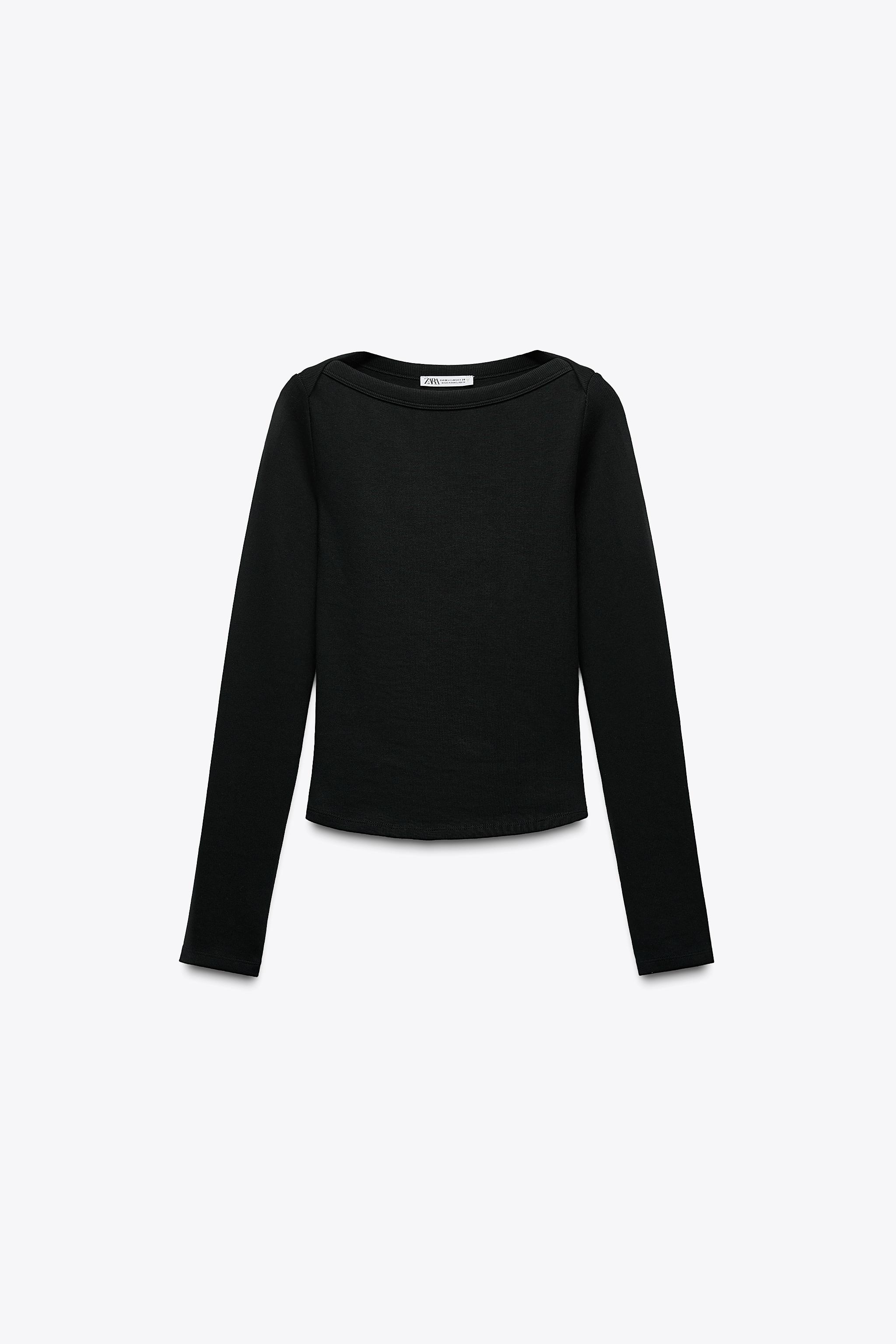 Rib boat-neck t-shirt