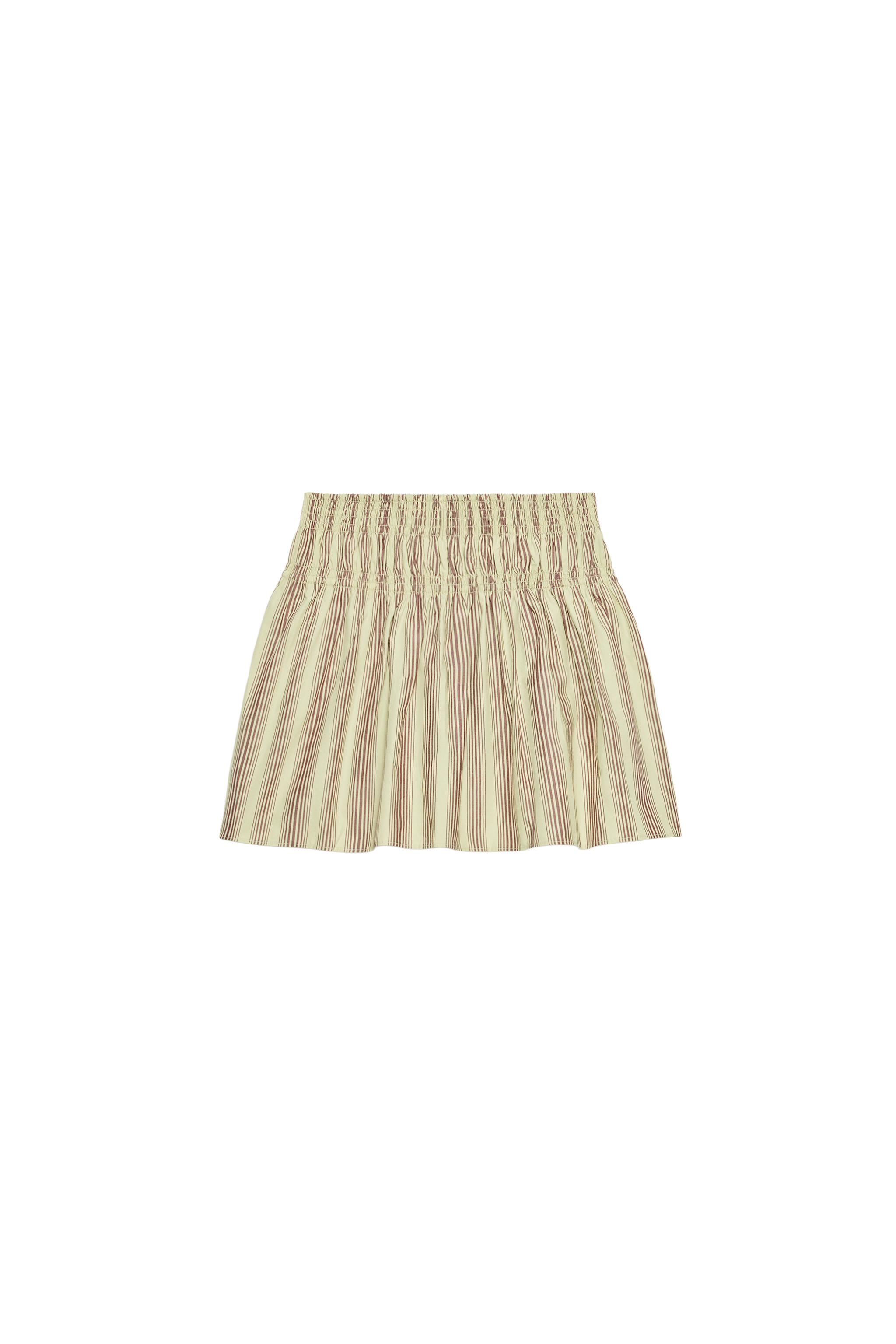 Striped mini skirt