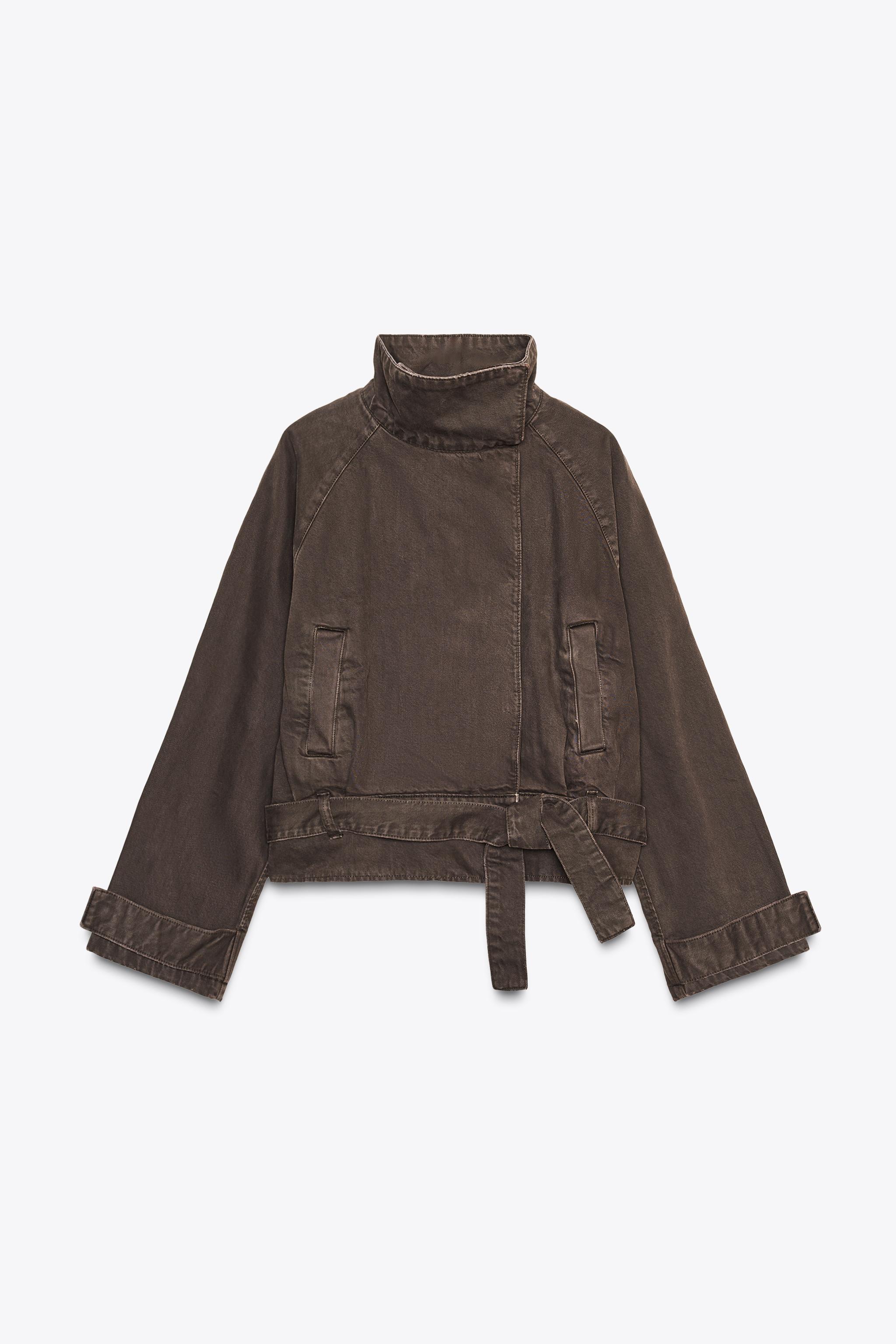 Belted cotton jacket