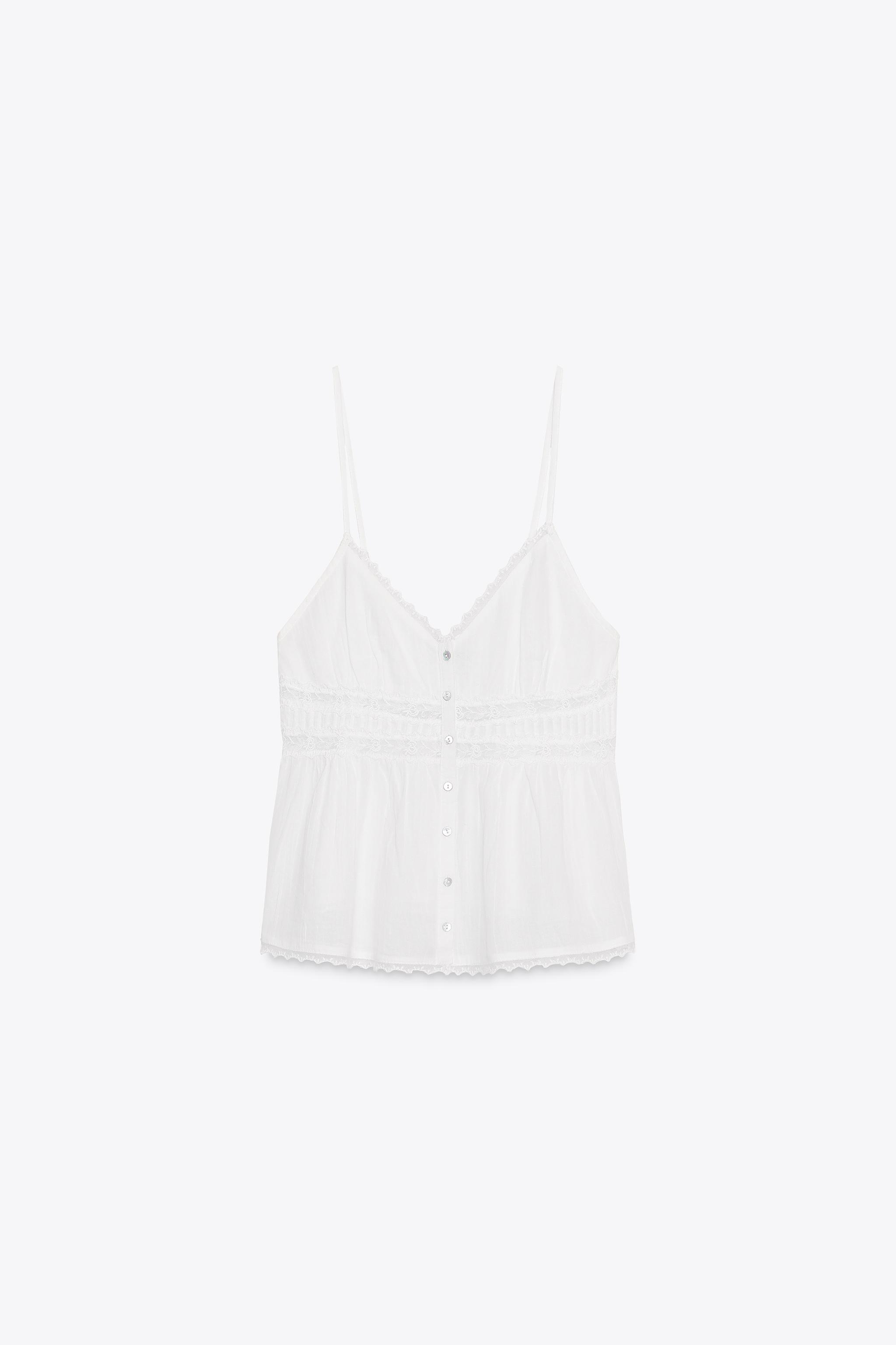 Chiffon top with lace
