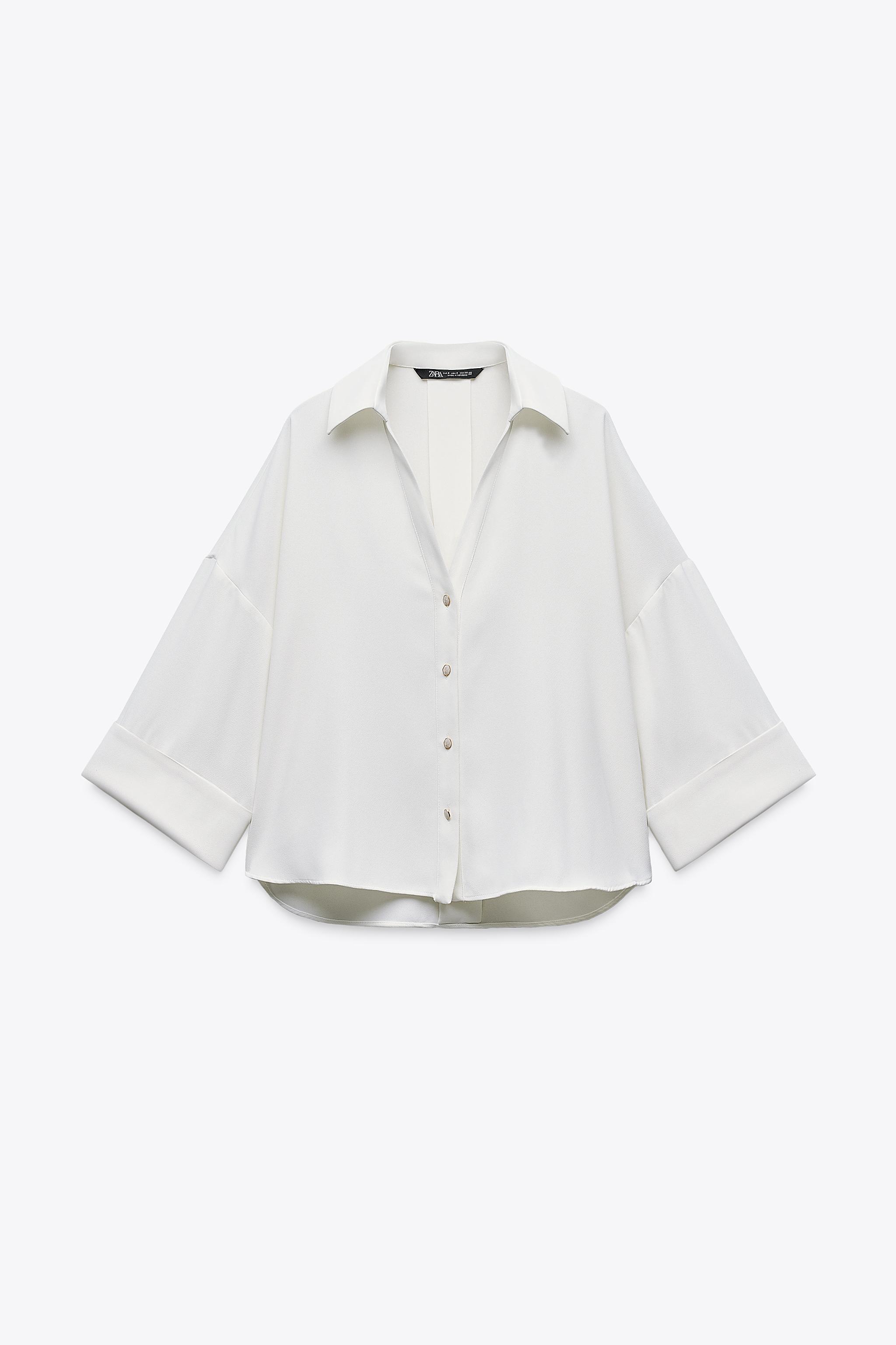 Crepe Wide Sleeve Shirt