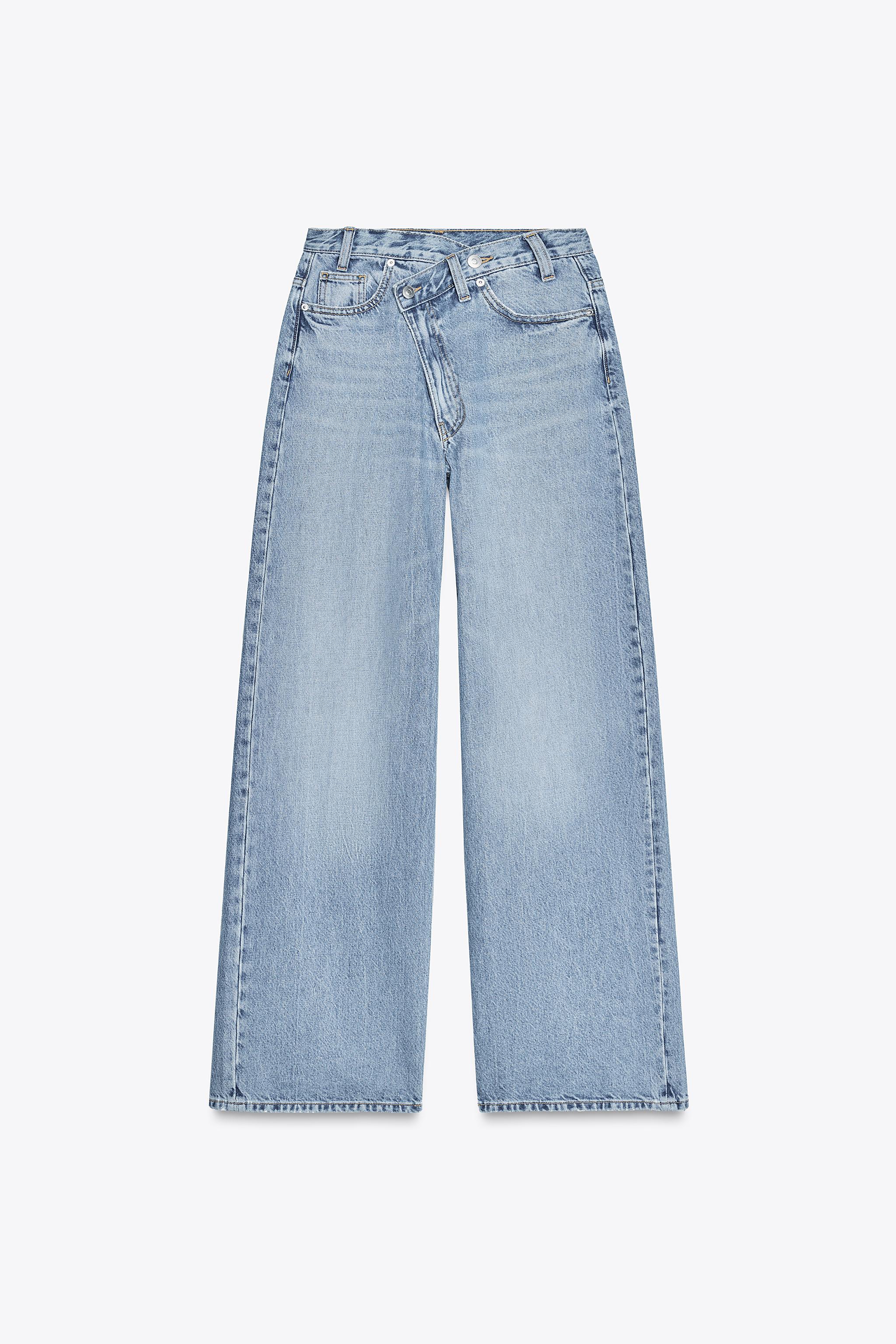 High-waist wide-leg jeans