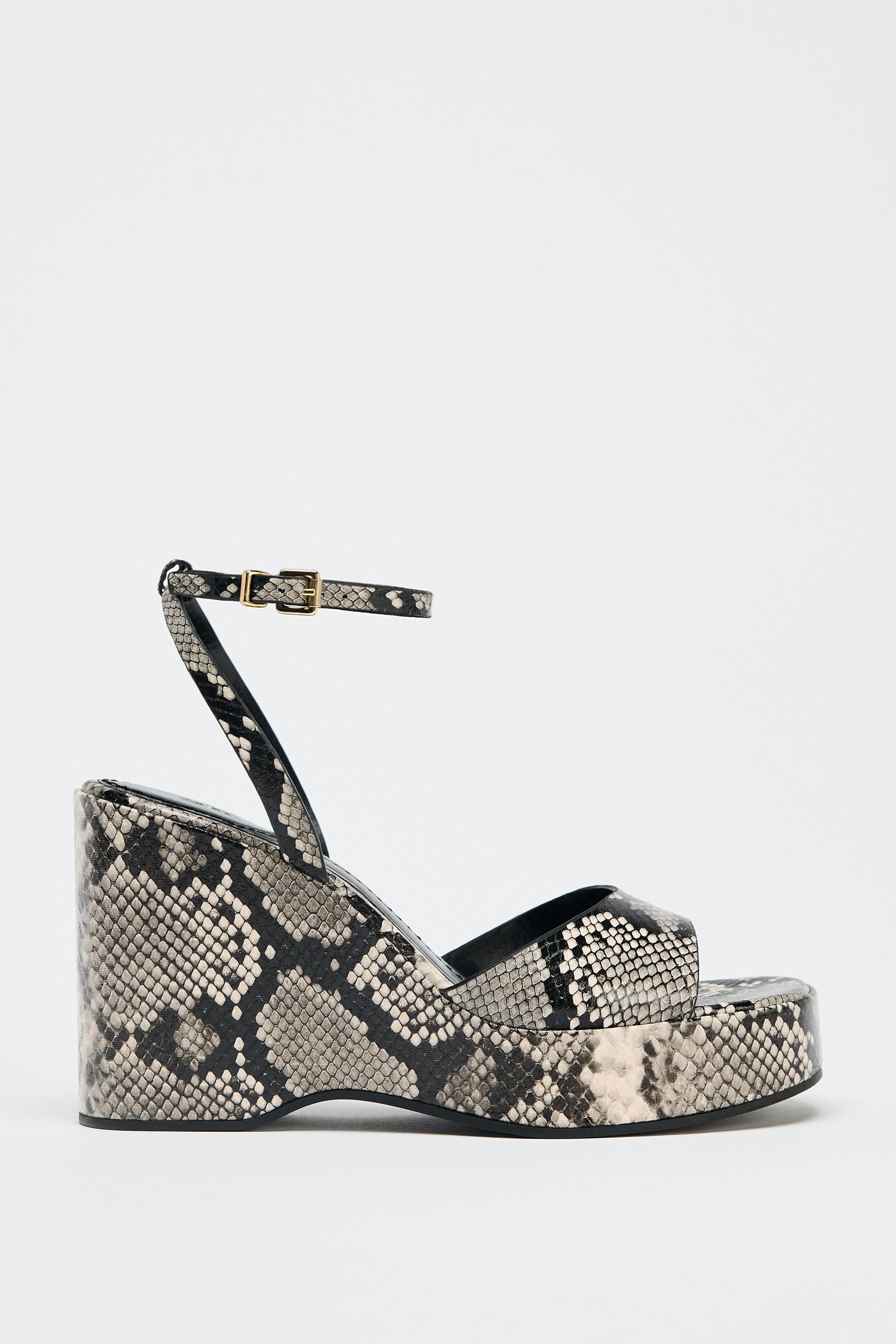 Animal print wedge