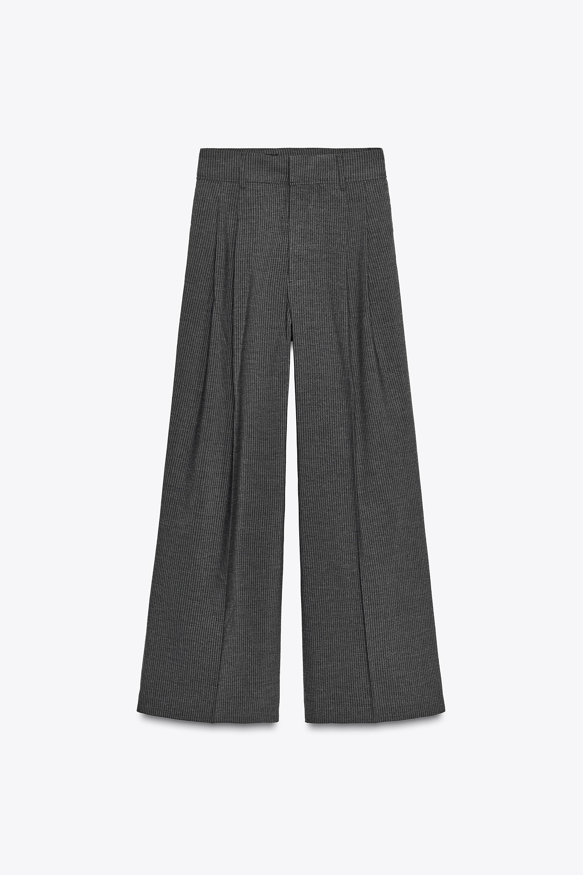 Flap pleated pants