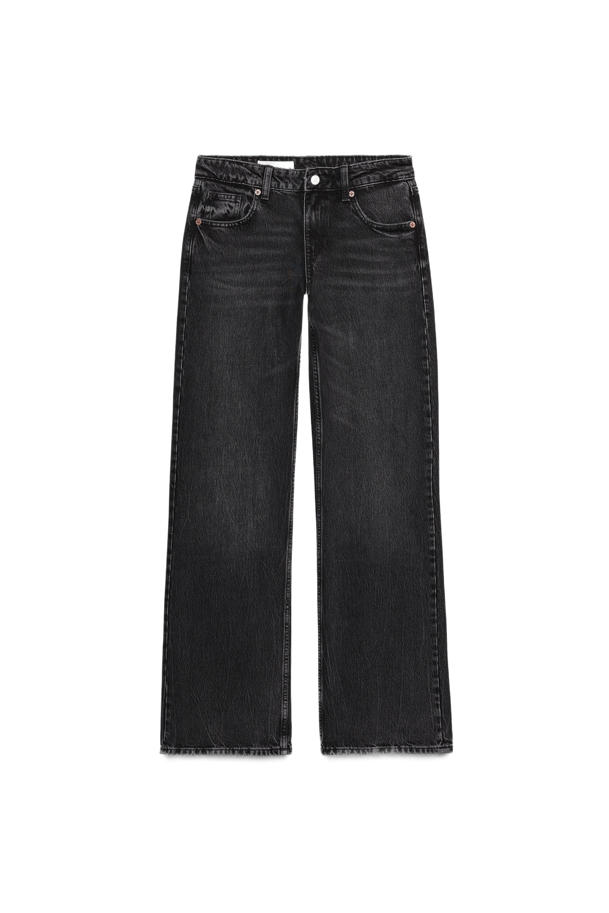 Wide leg low waist jeans